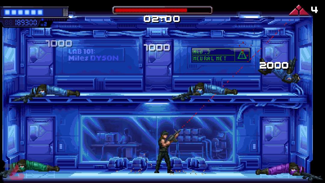 سارا و مواجهه با خیل دشمنان در بازی Terminator 2D No Fate