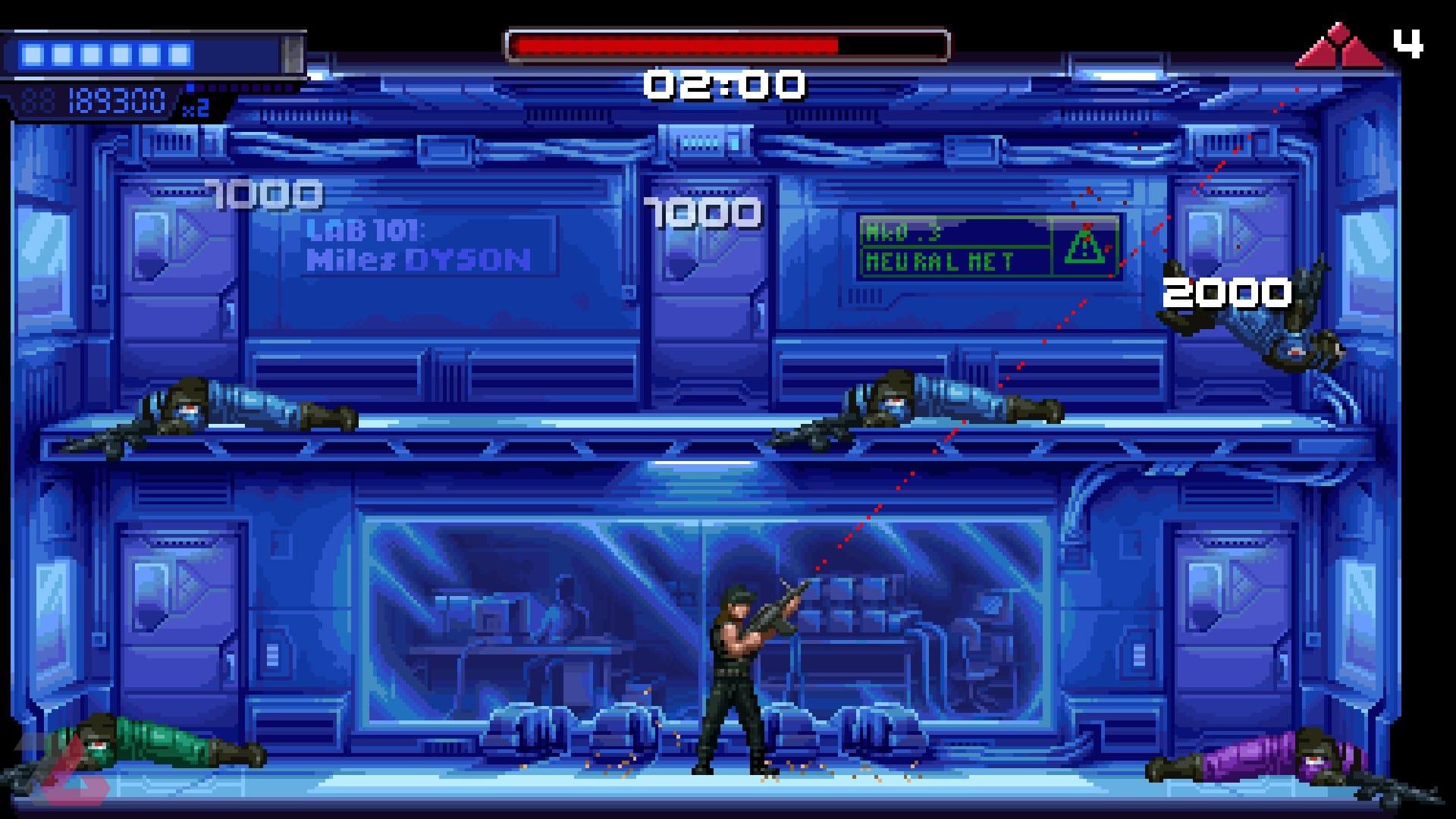 سارا و مواجهه با خیل دشمنان در بازی Terminator 2D No Fate