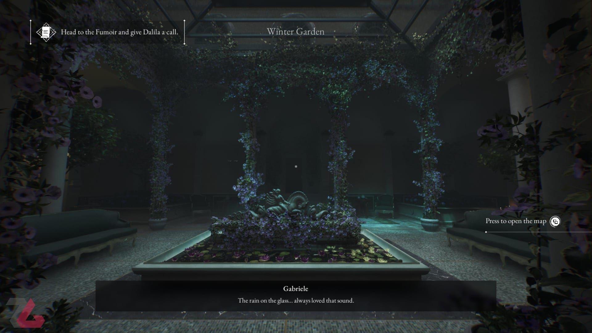 باغچه زیبا در نسخه دموی بازی The Alighieri Circle Dante's Bloodline