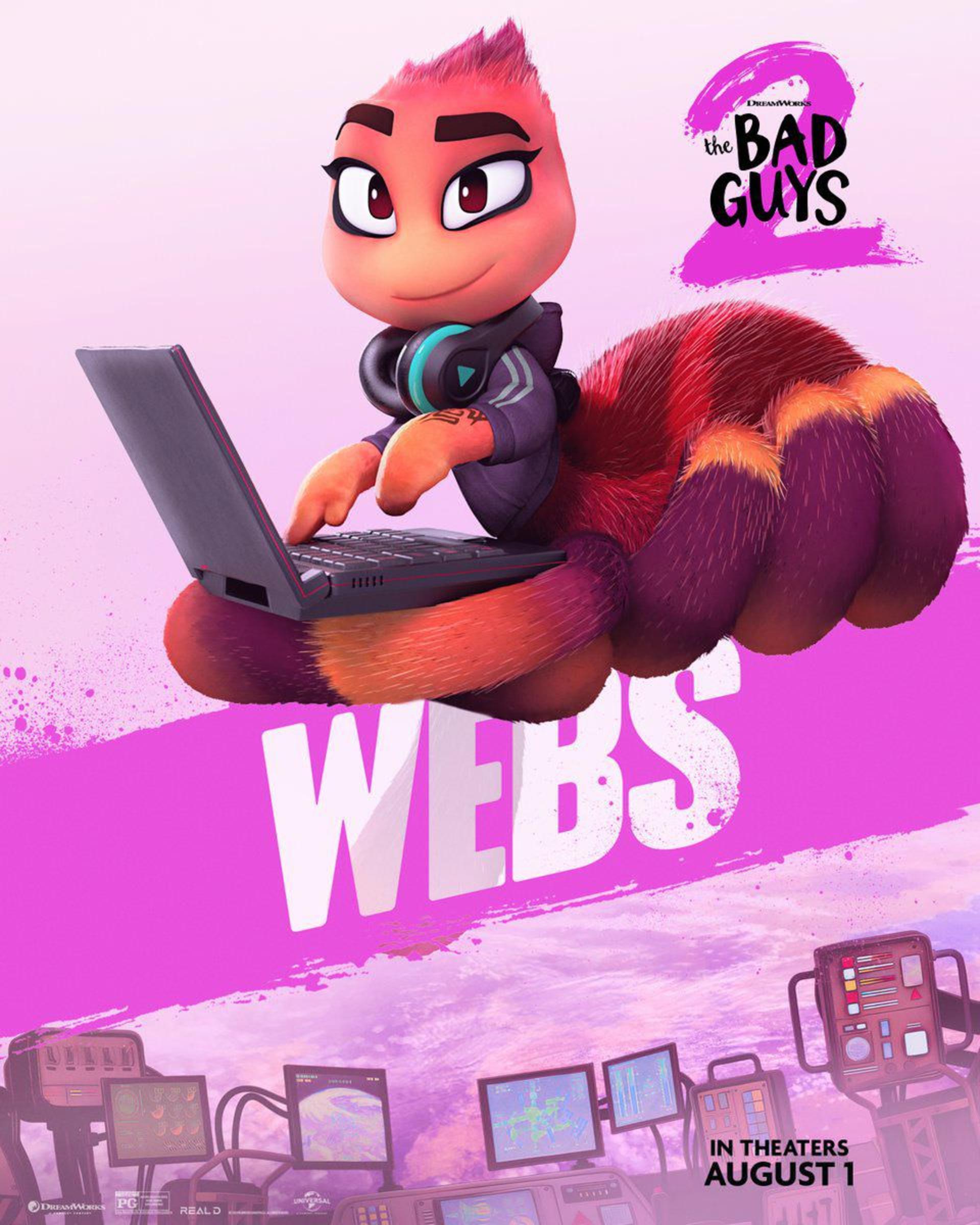 پوستر شخصیت وبز در انیمیشن The Bad Guys 2