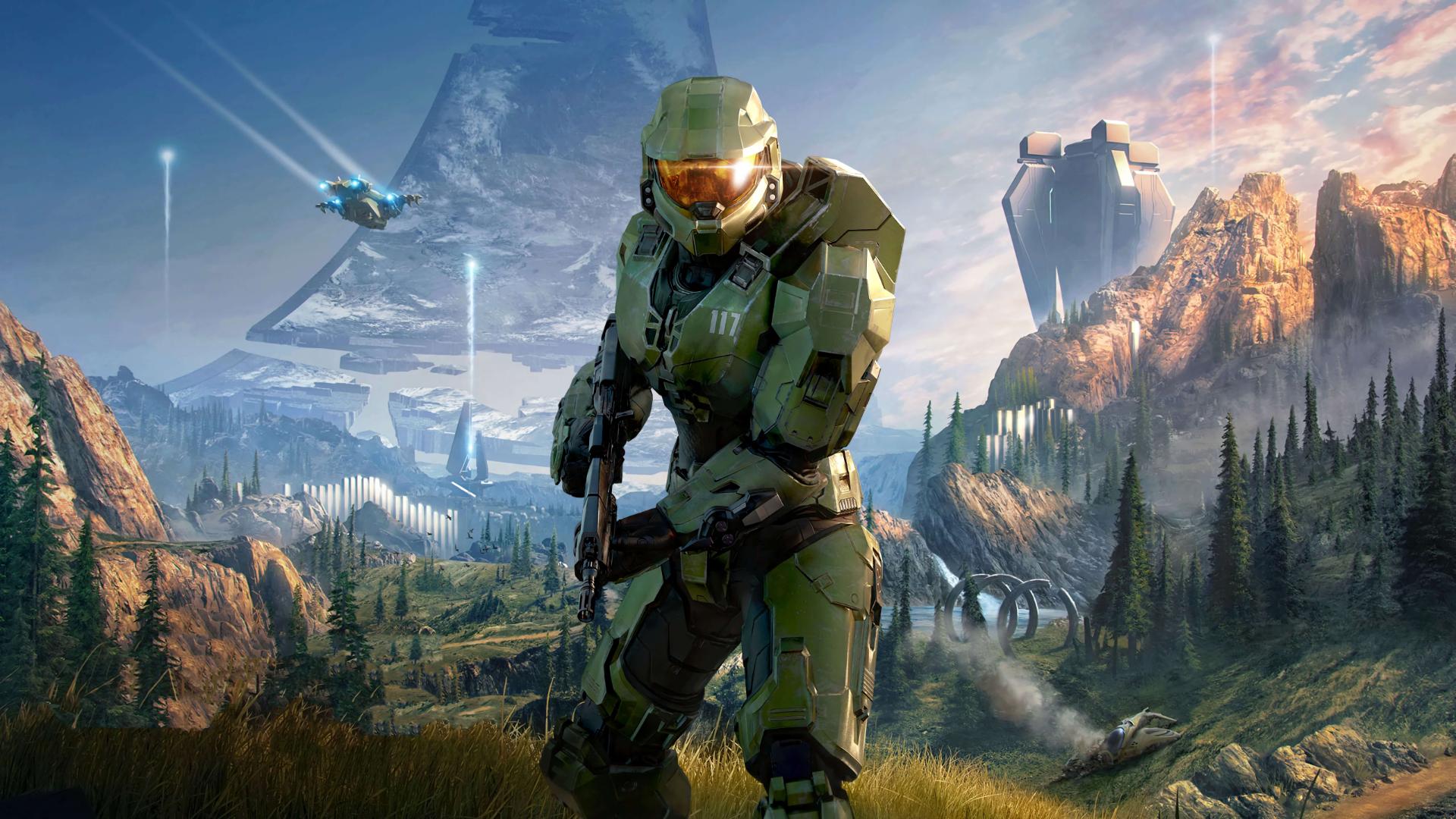 مسترچیف (Master Chief) آماده نبرد در بازی Halo Infinite