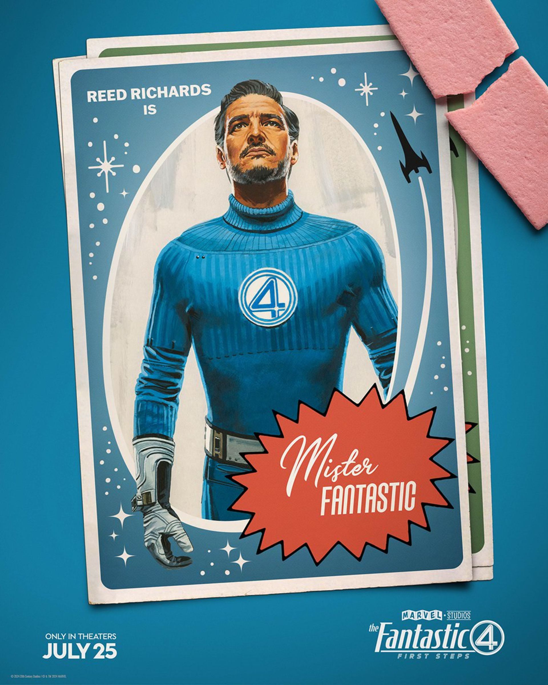 پوستر رید ریچاردز در فیلم The Fantastic Four: First Steps