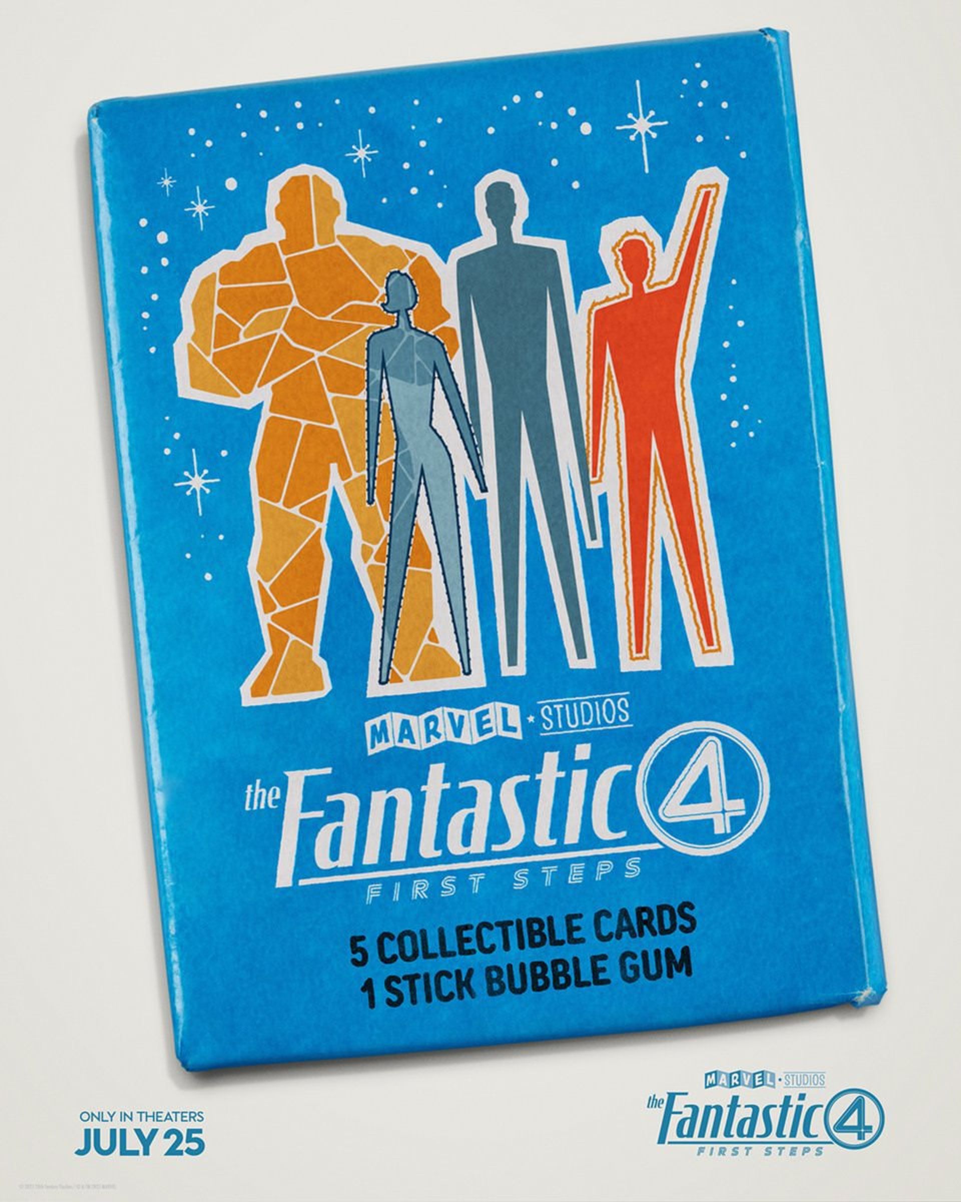 پوستر کاردهای فیلم The Fantastic Four: First Steps