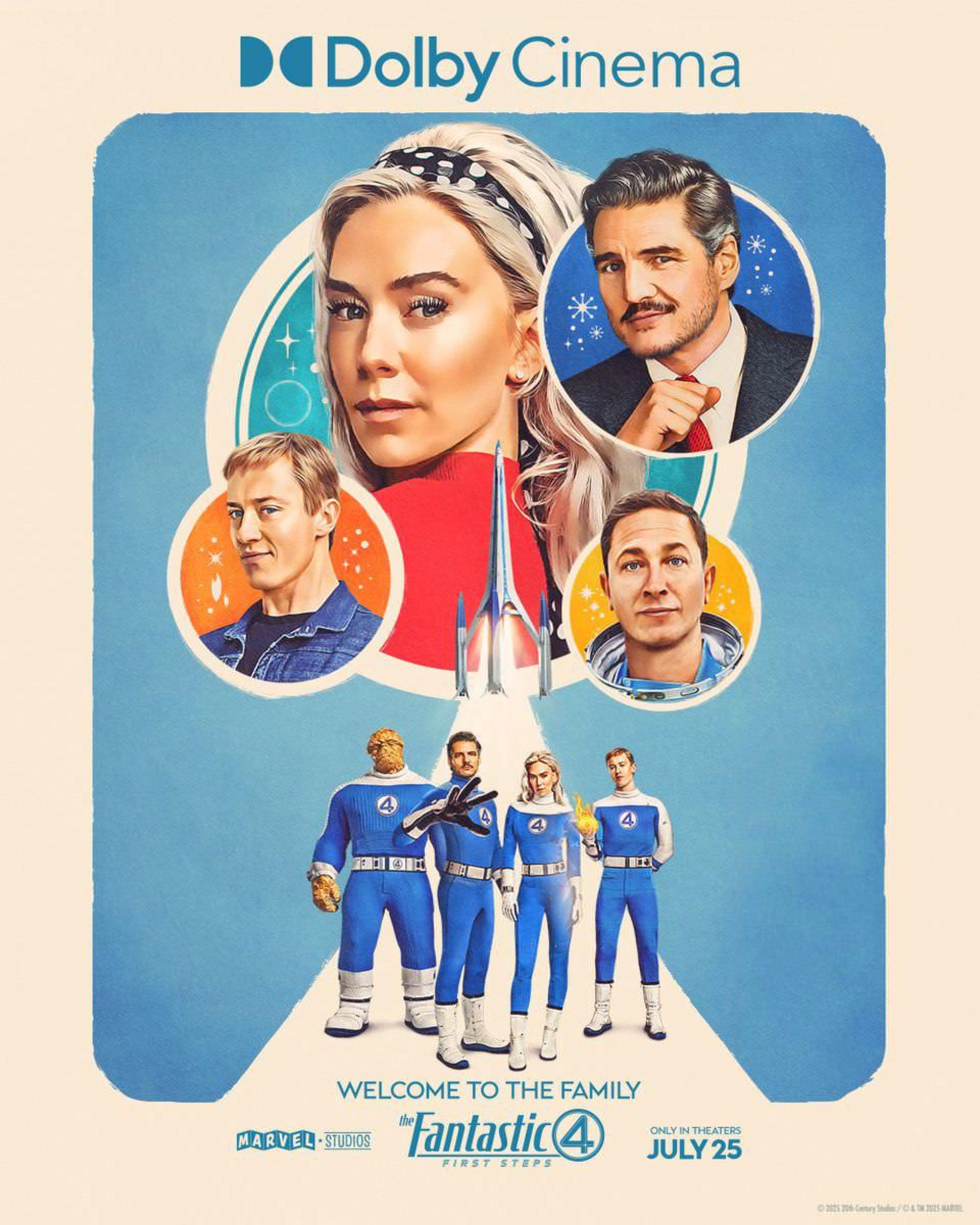 پوستر دالبی سینما فیلم The Fantastic Four: First Steps