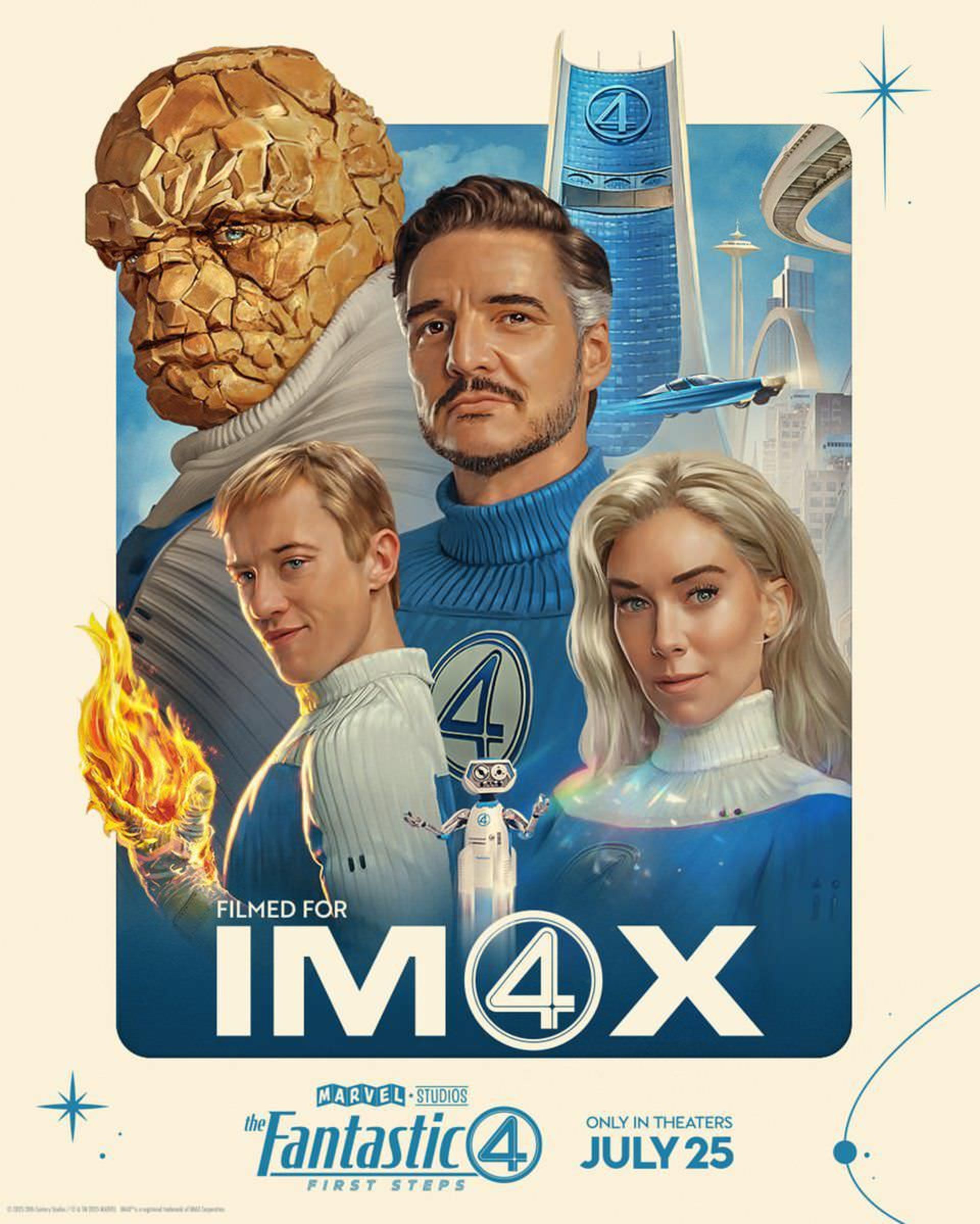 پوستر IMAX فیلم The Fantastic Four: First Steps