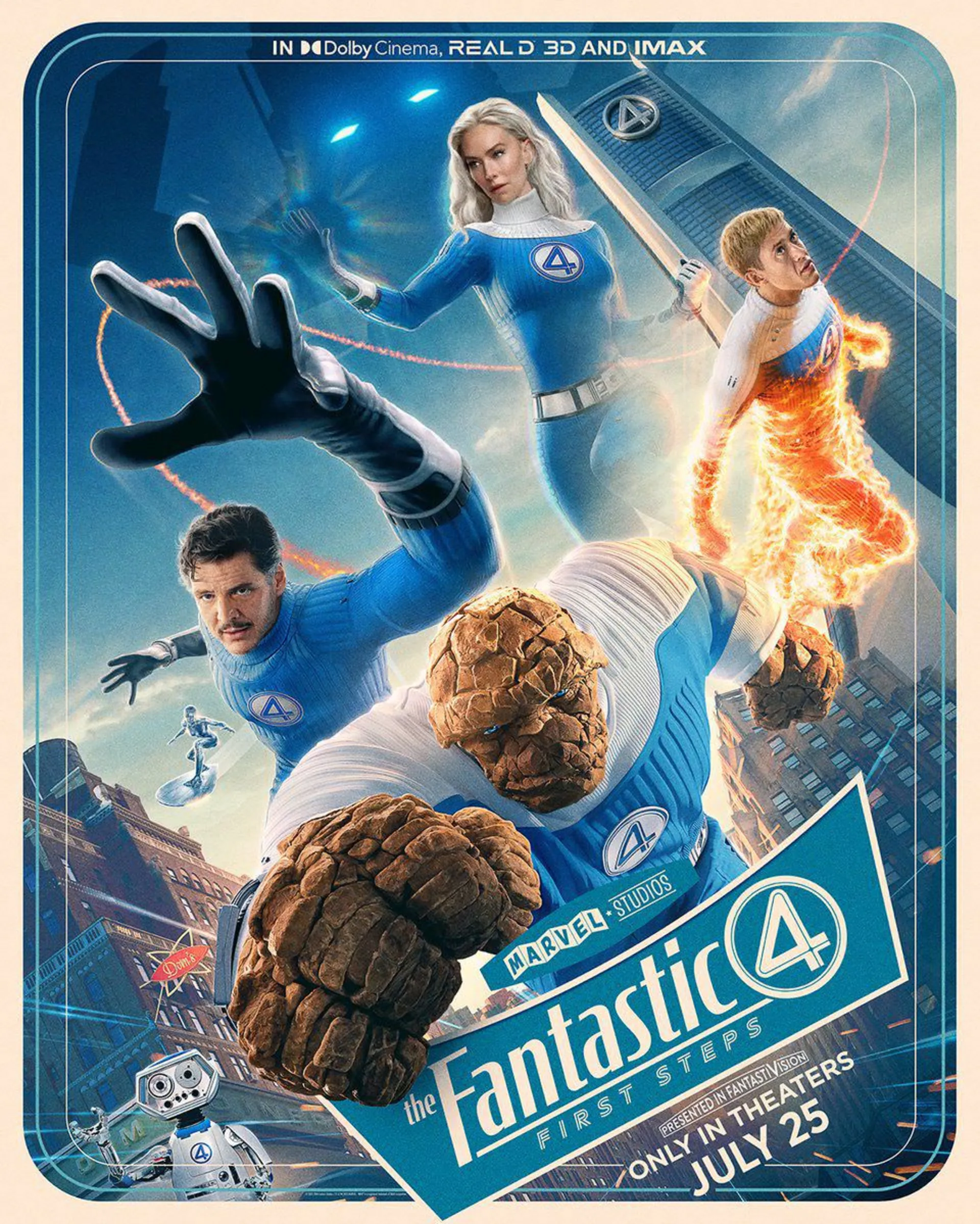 پوستر رسمی جدید فیلم The Fantastic Four: First Steps