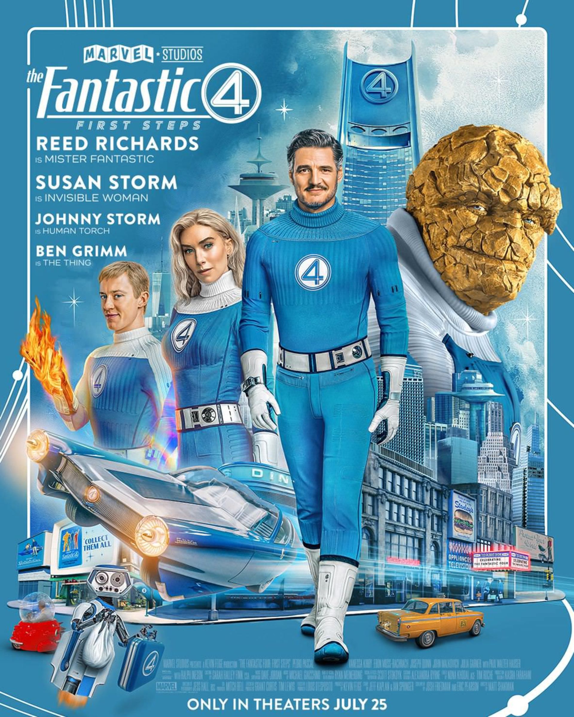 پوستر رسمی جدید فیلم The Fantastic Four: First Steps