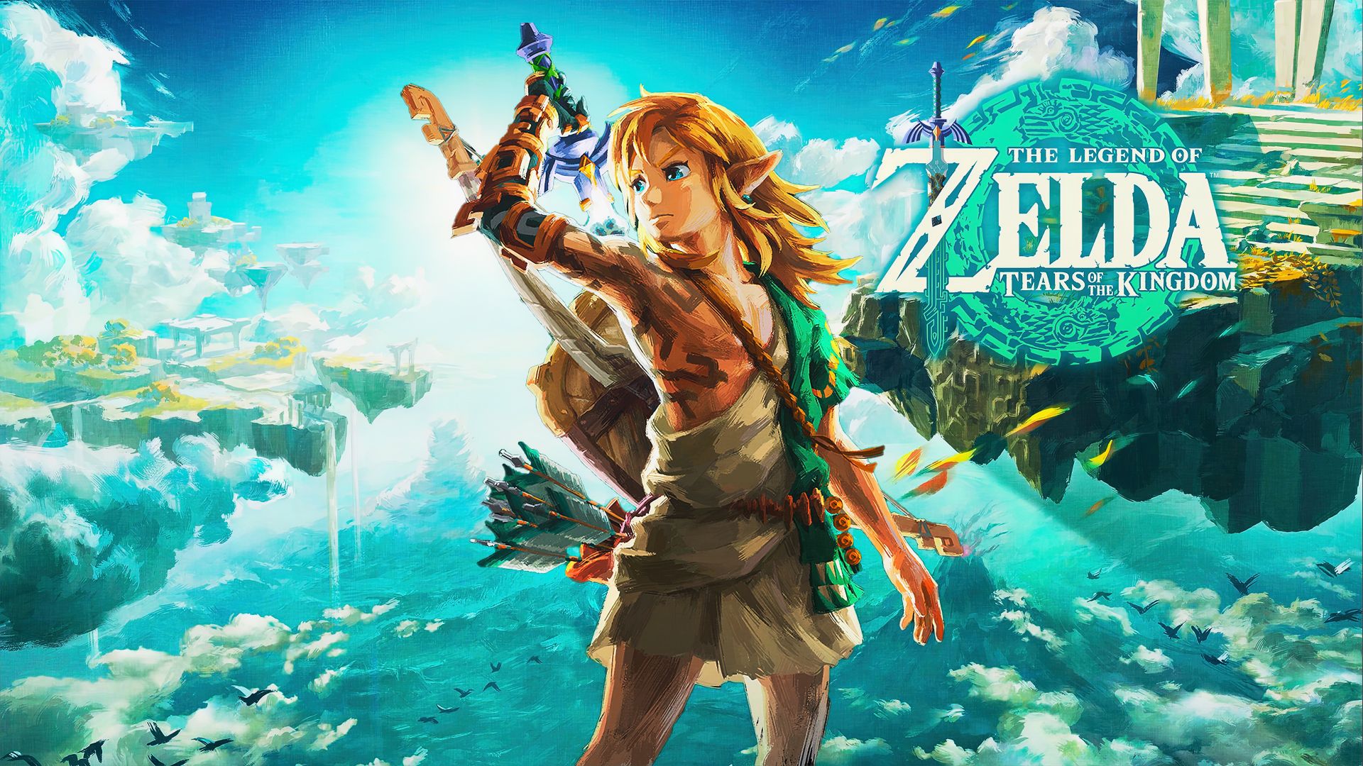 لینک (Link) در پوستر (کاور) بازی The Legend of Zelda: Tears of the Kingdom