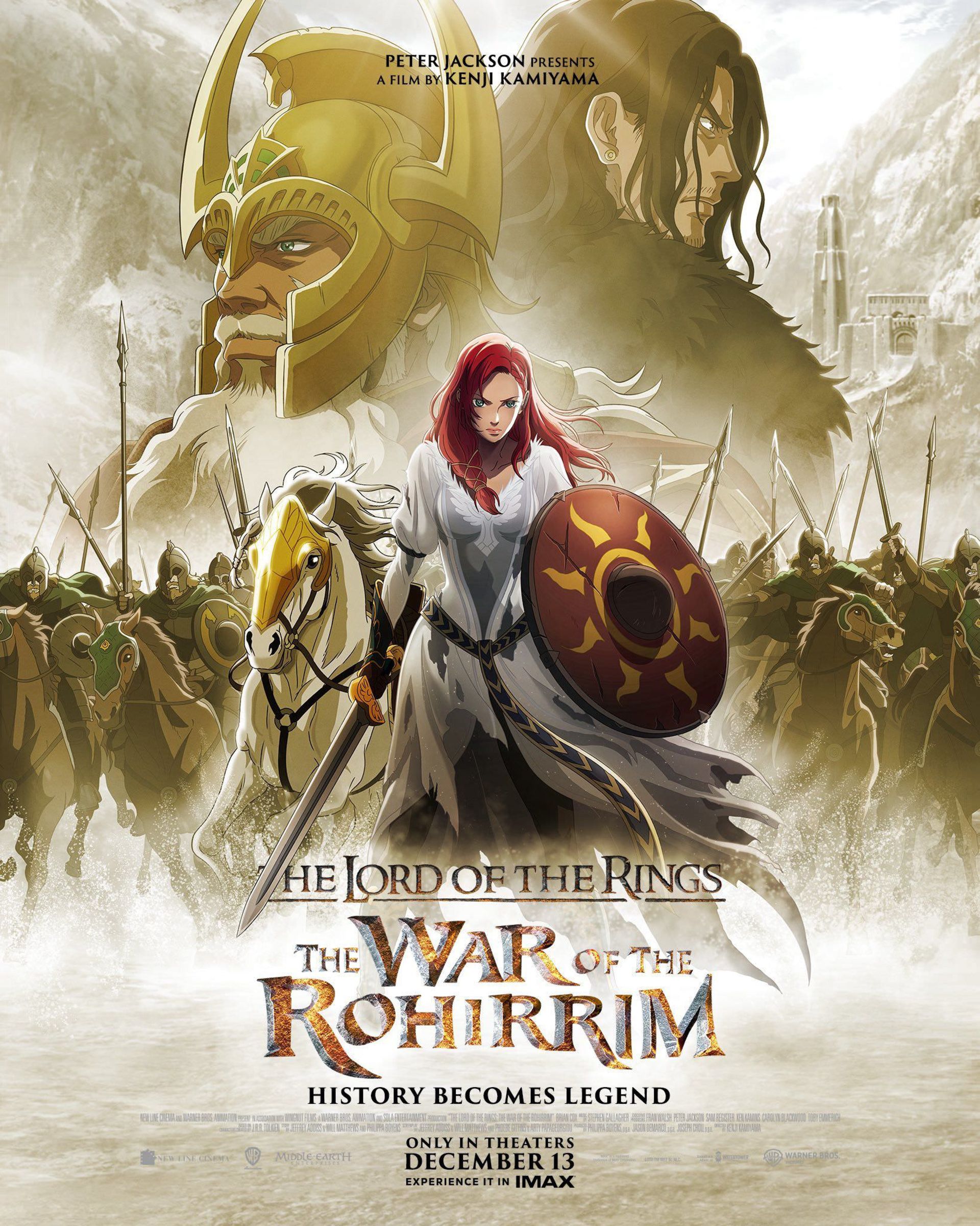 پوستر رسمی انیمه The Lord of the Rings: The War of the Rohirrim