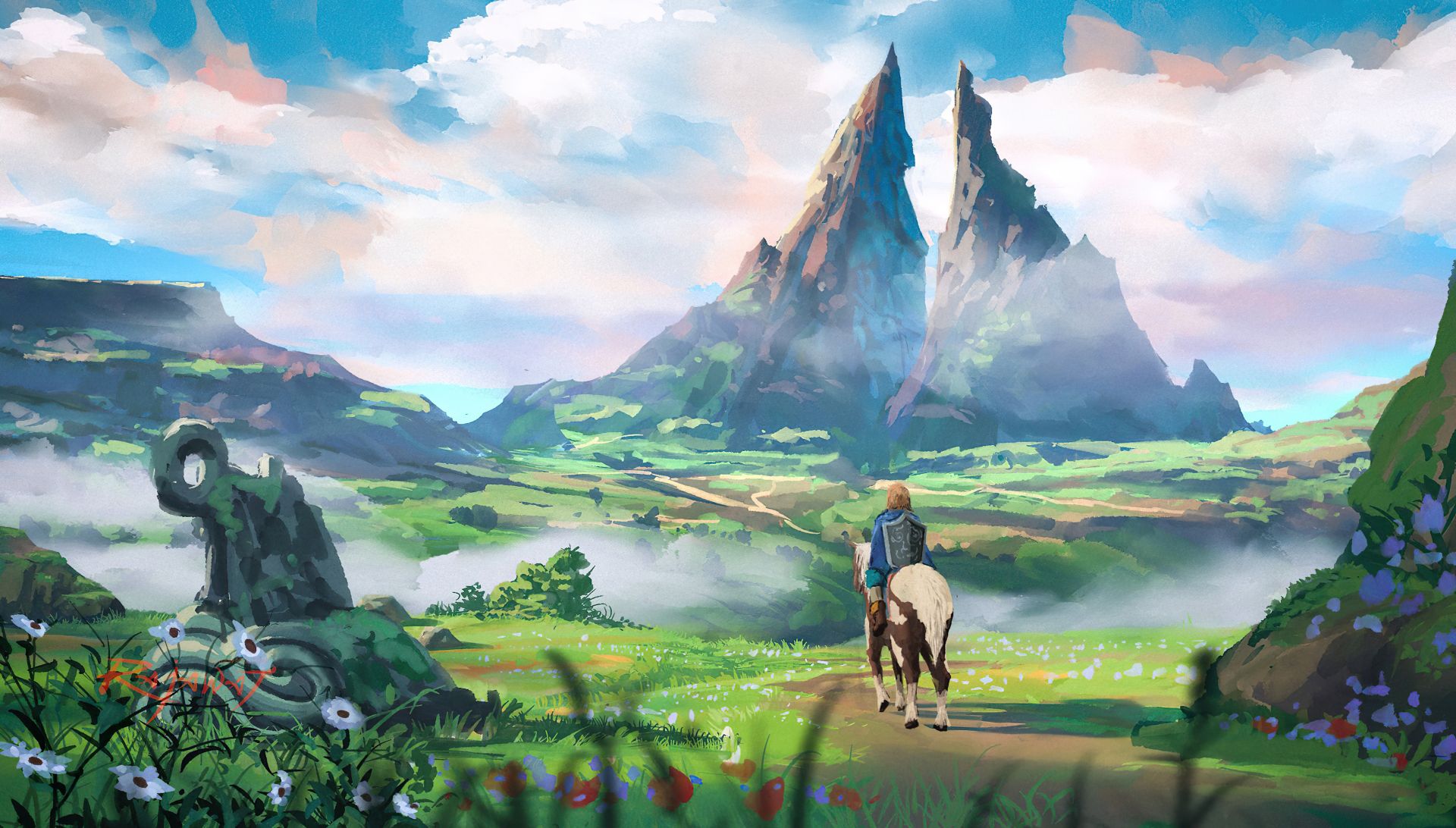 طبیعت سرسبز و زیبای بازی The Legend of Zelda: Tears of the Kingdom