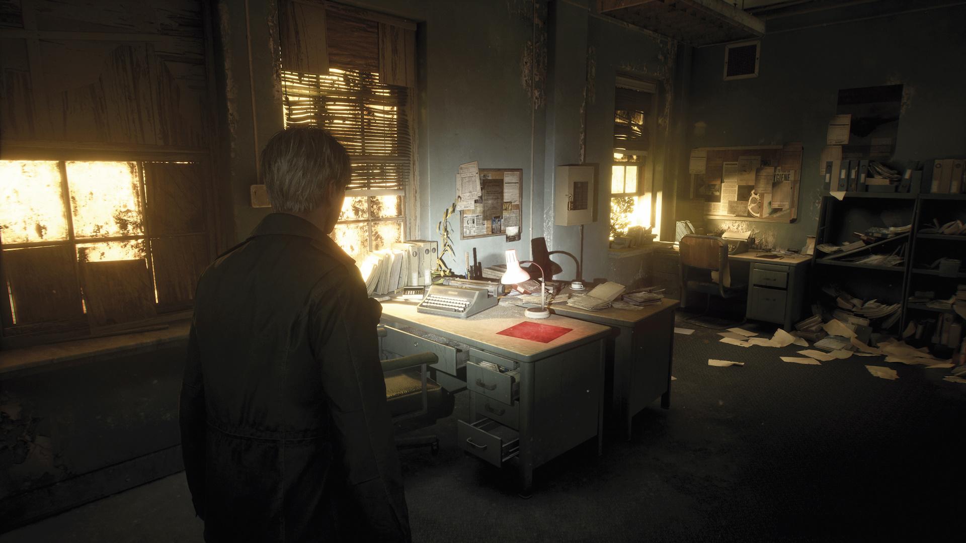 یک دفتر به‌هم‌ریخته و متروکه در بازی Silent Hill 2