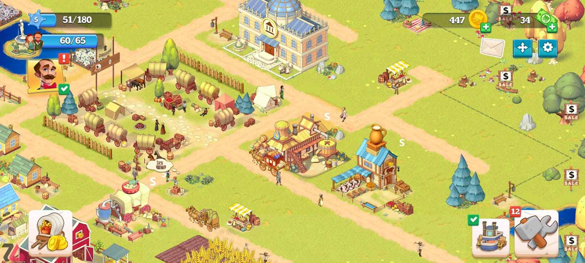 بازی اندروید  The Oregon Trail: Boom Town