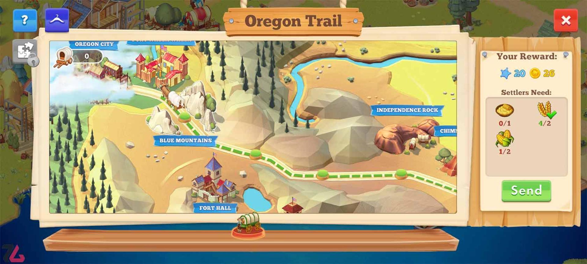 بازی آیفون  The Oregon Trail: Boom Town