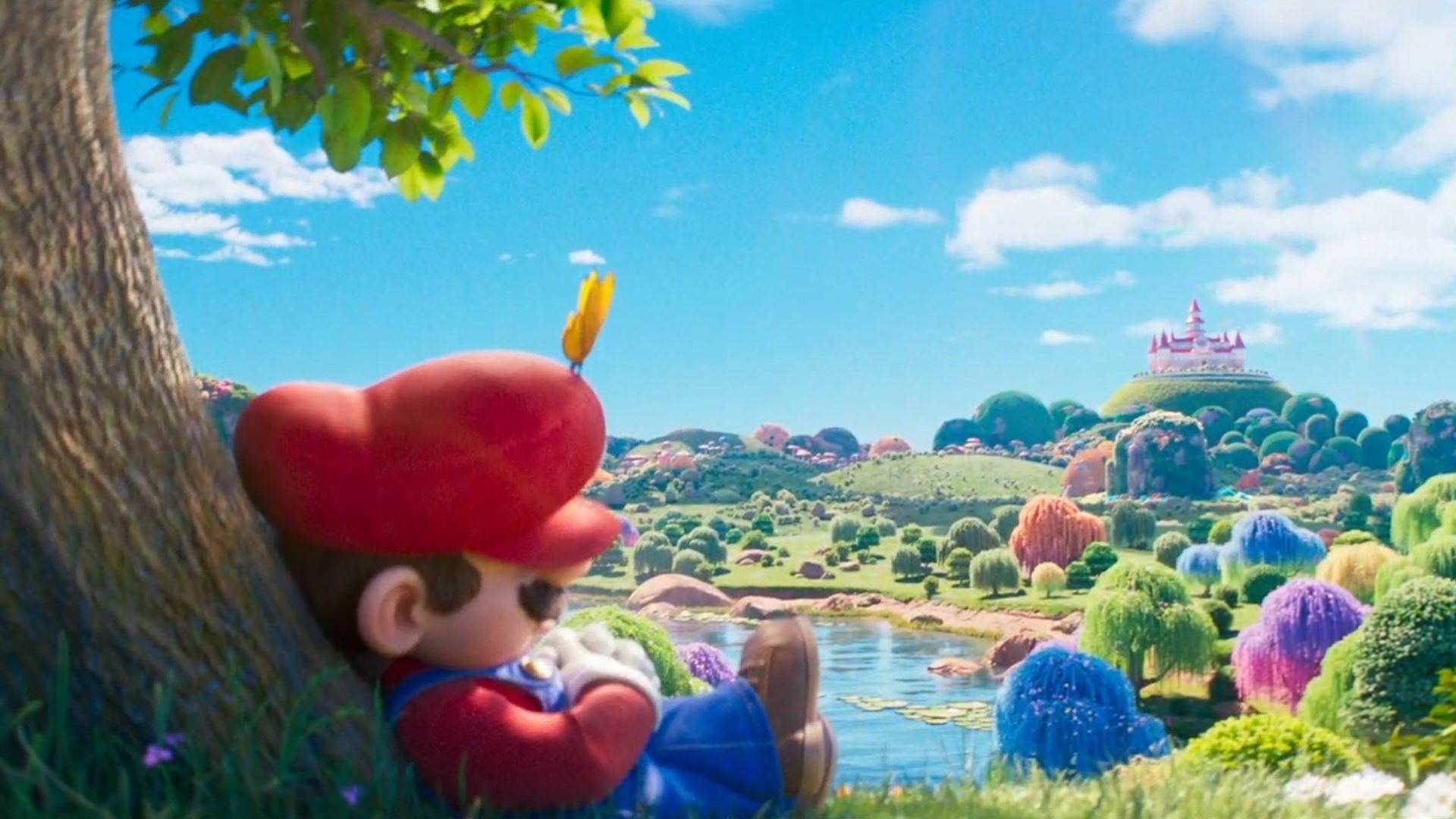 ماریو خوابیده در انیمیشن The Super Mario Galaxy Movie