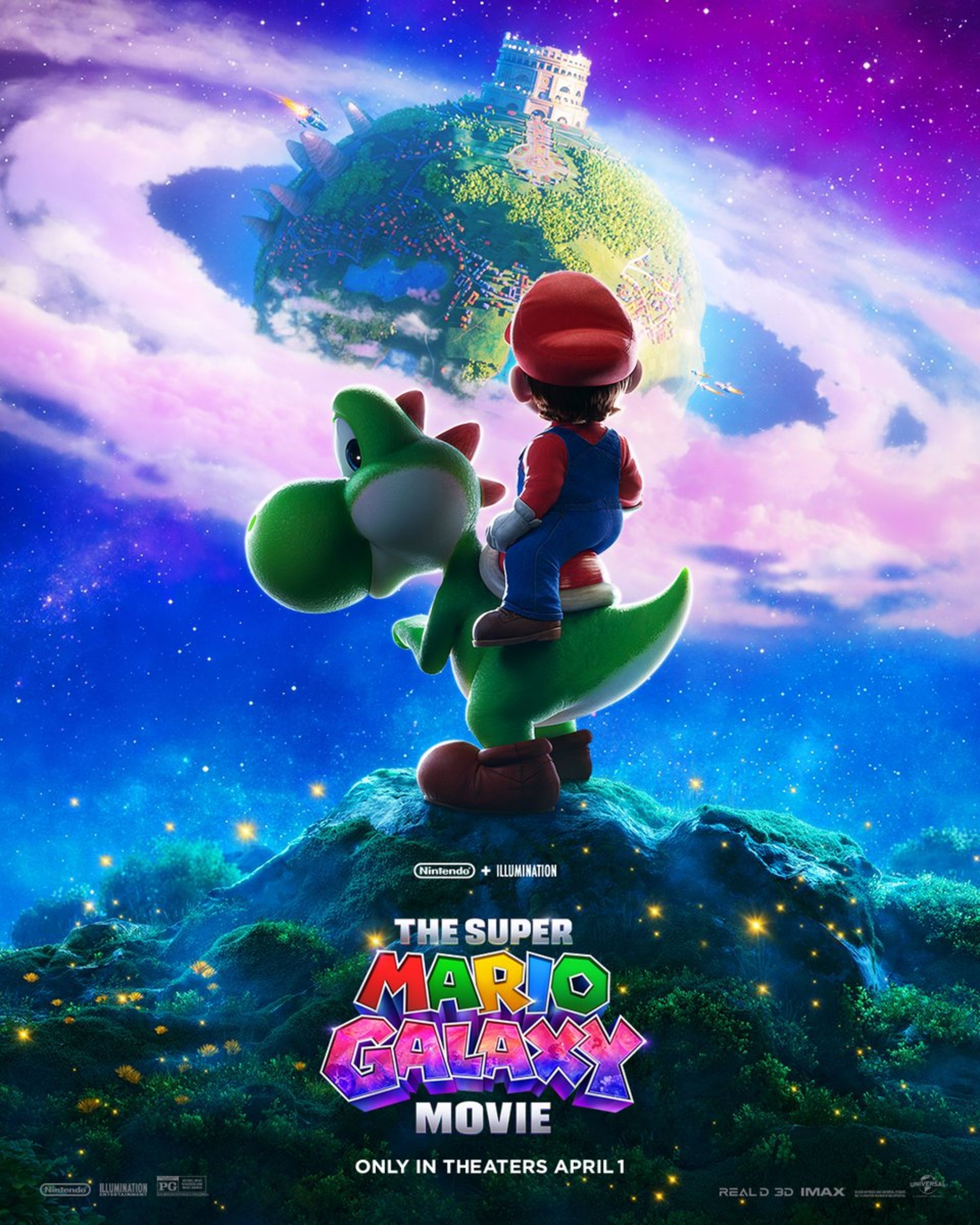 پوستر جدید انیمیشن The Super Mario Galaxy Movie