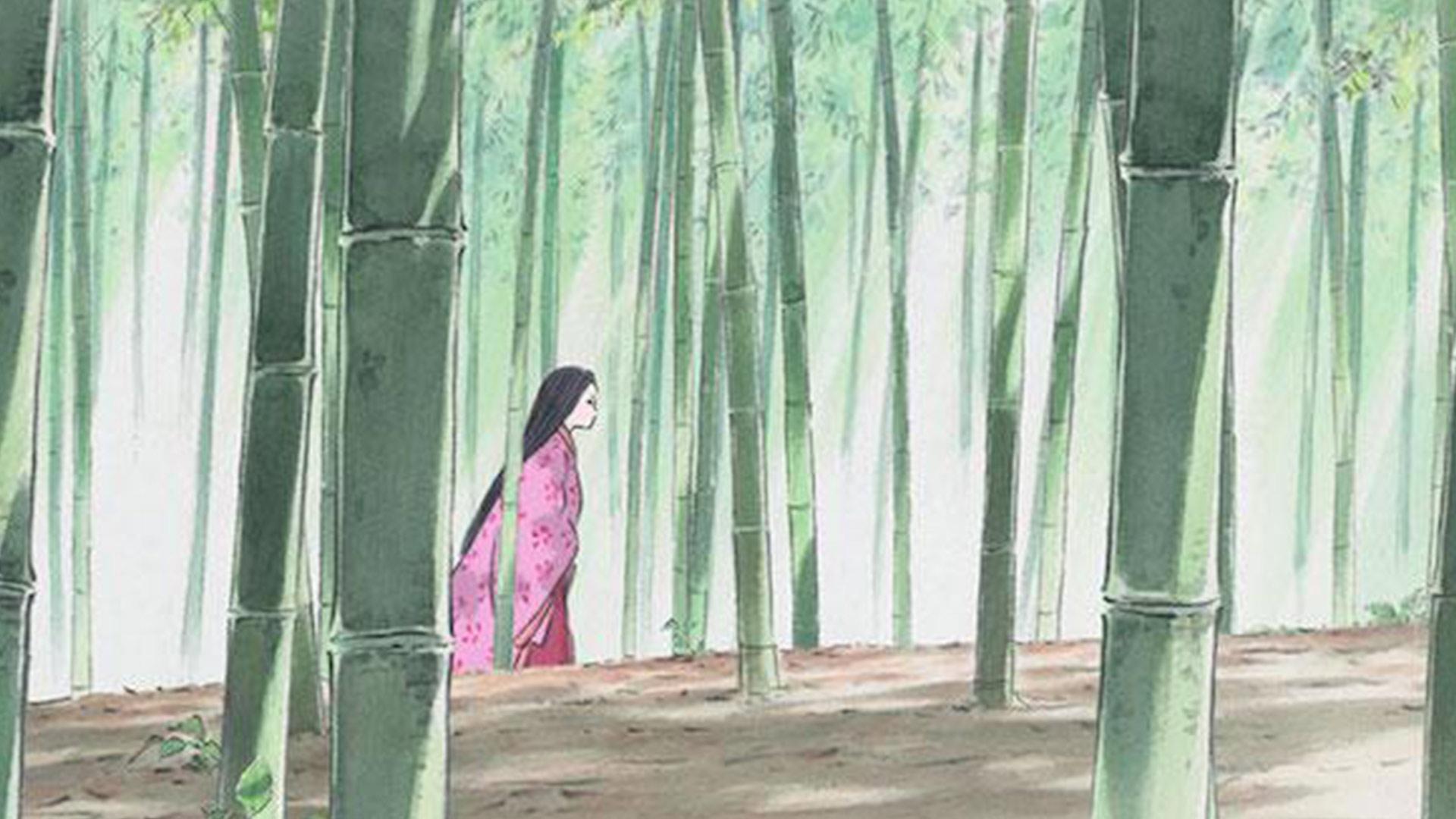 کارکتر در جنگل در انیمه The Tale of Princess Kaguya