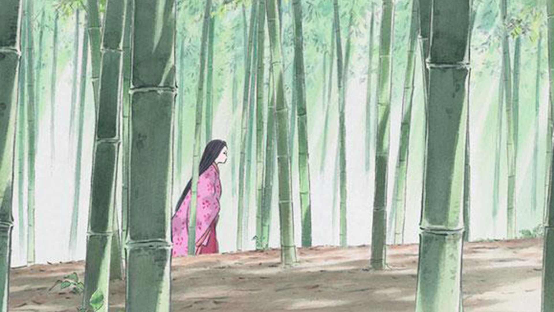 کارکتر در جنگل در انیمه The Tale of Princess Kaguya