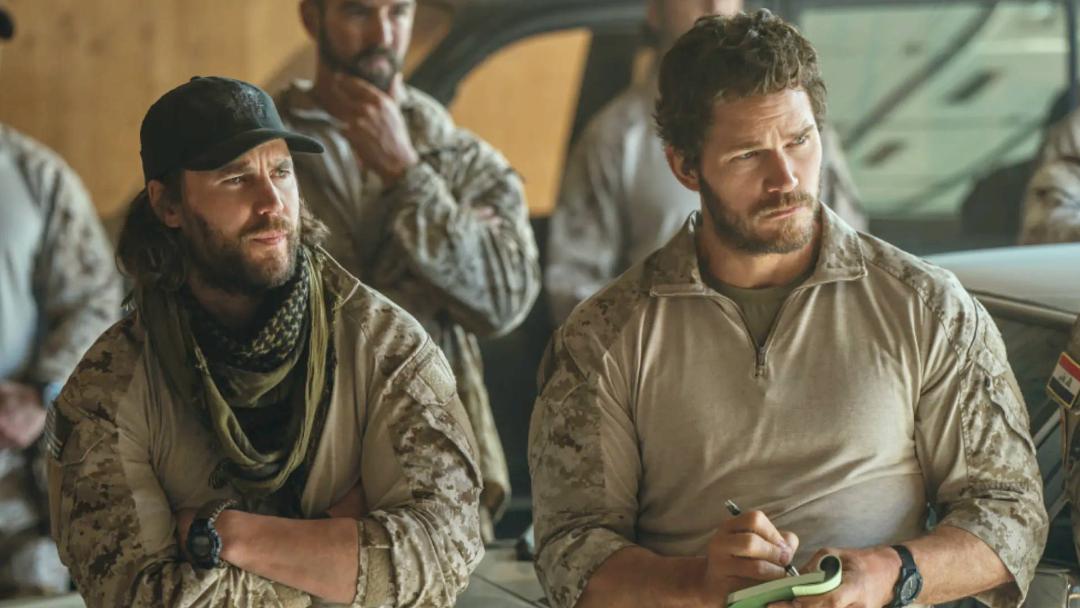 کریس پرت و تیلور کیچ در سریال The Terminal List: Dark Wolf