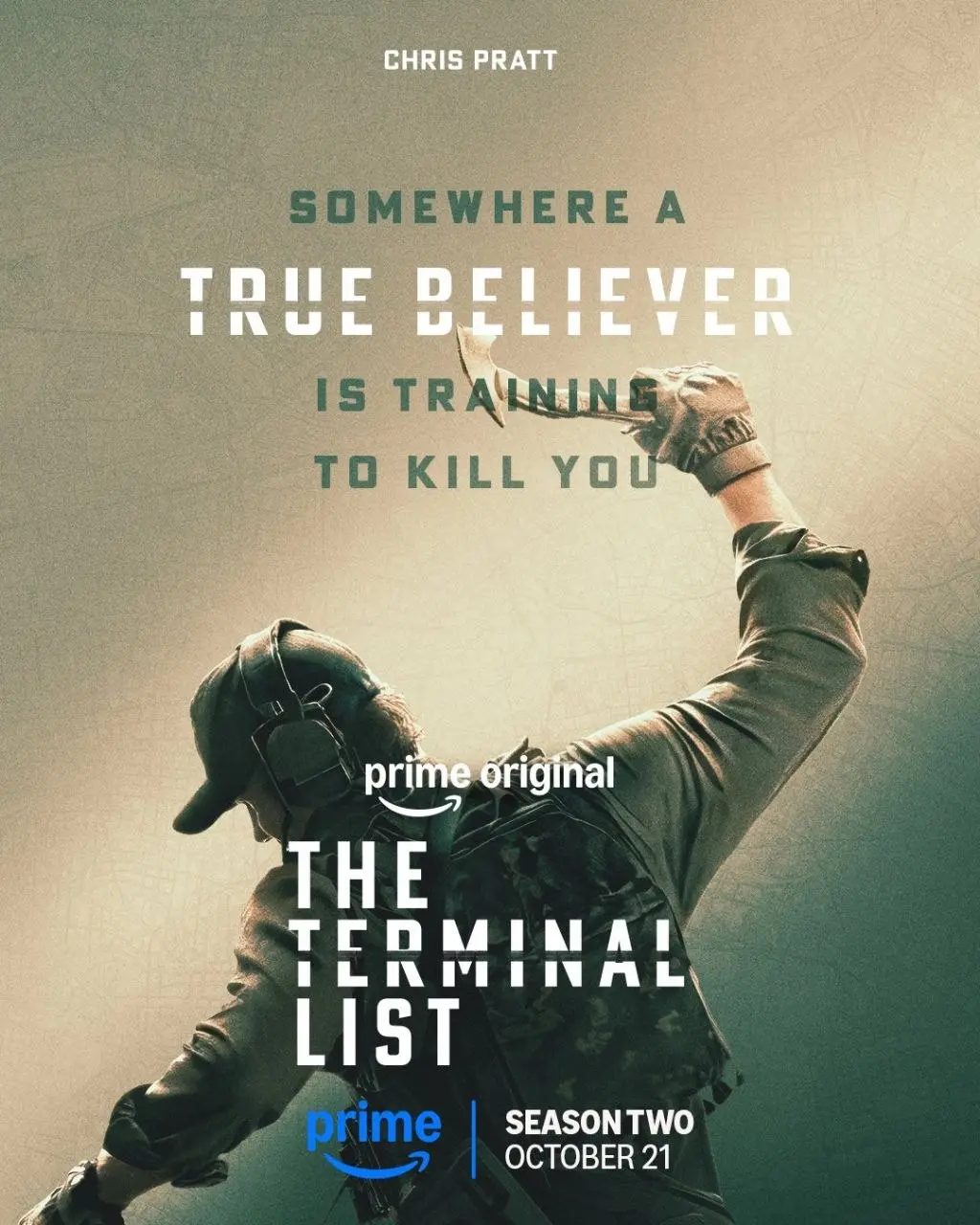 پوستر سریال فهرست نهایی (The Terminal List) با حضور کریس پرت (Chris Pratt)