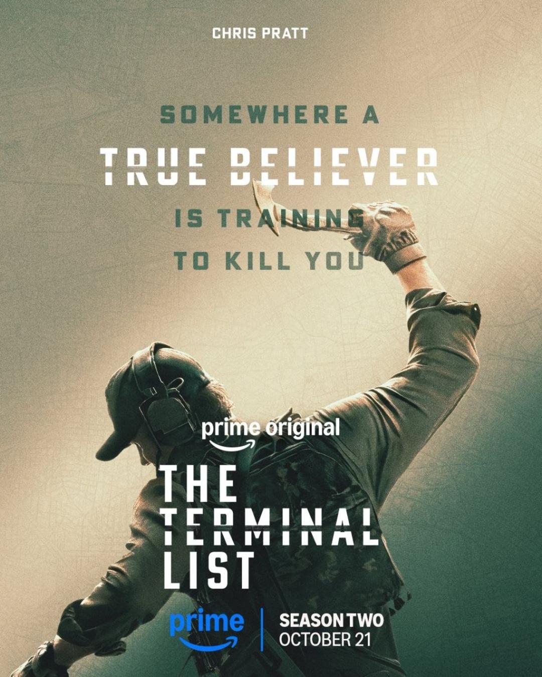 پوستر سریال فهرست نهایی (The Terminal List) با حضور کریس پرت (Chris Pratt)