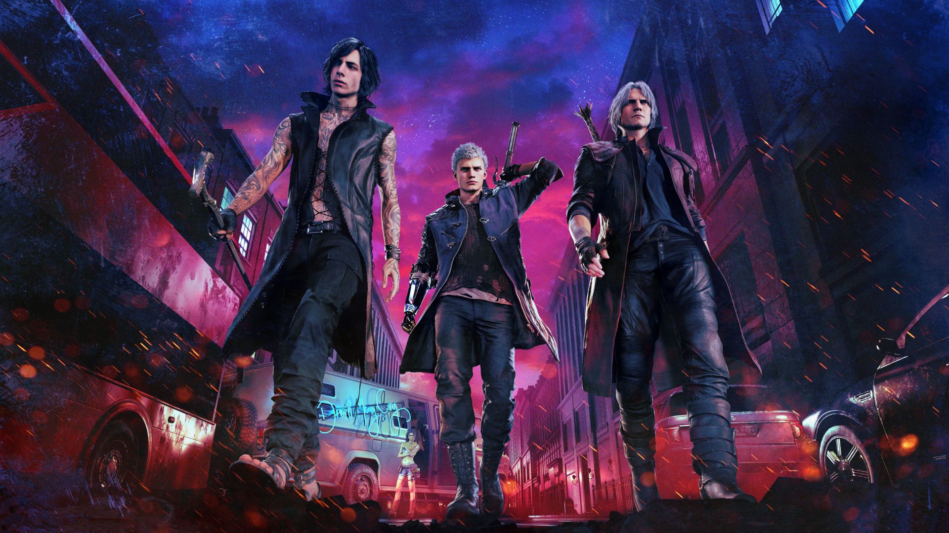 گردهمایی سه شخصیت اصلی بازی Devil May Cry 5
