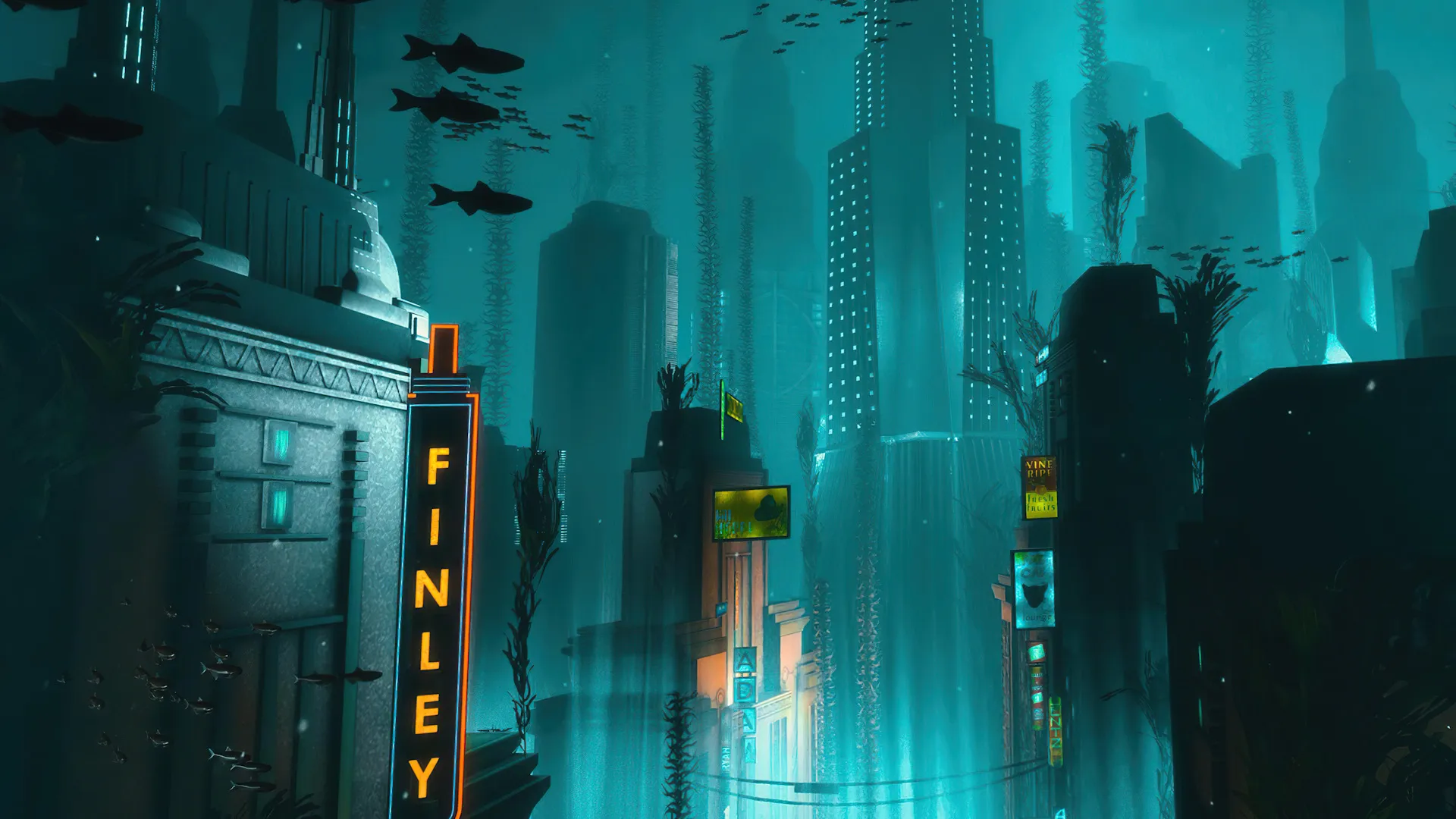 شهر (جهان) زیر آب در بازی BioShock Infinite