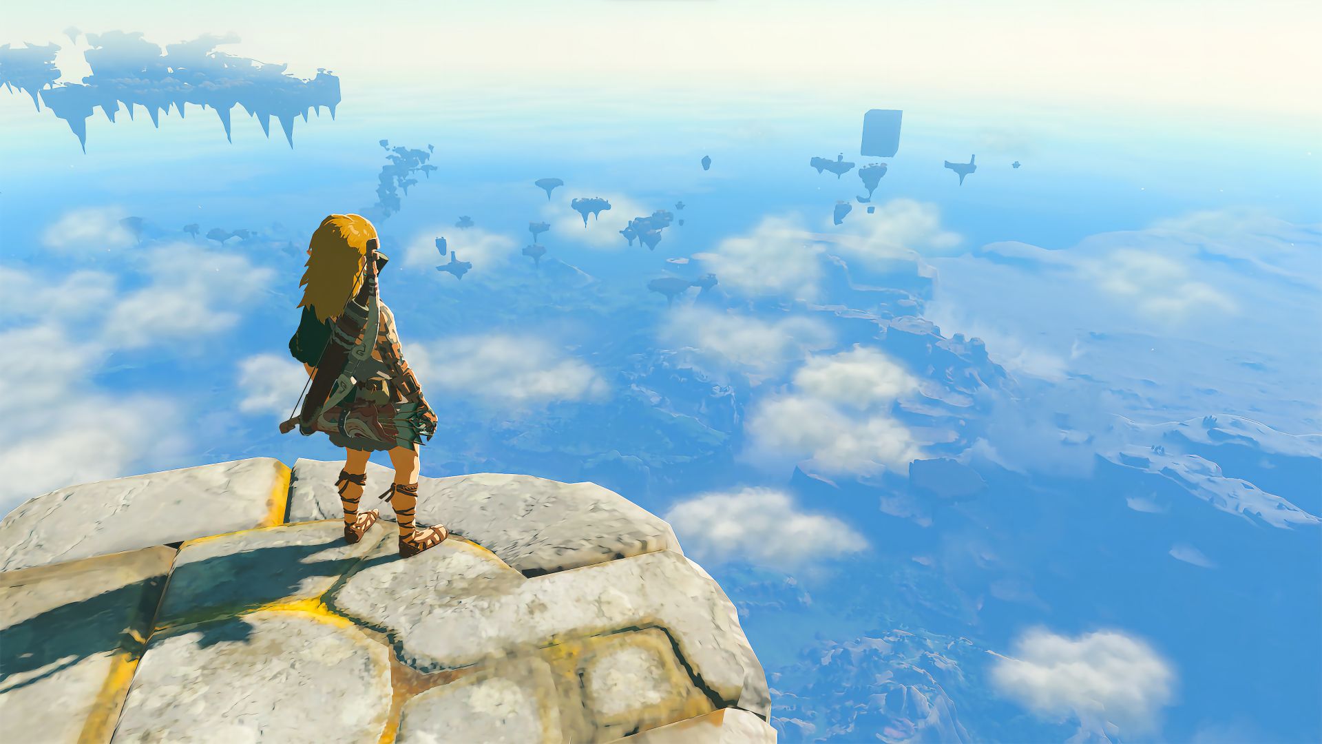 تماشای جهان بازی The Legend of Zelda: Tears of the Kingdom از بالای ابرها