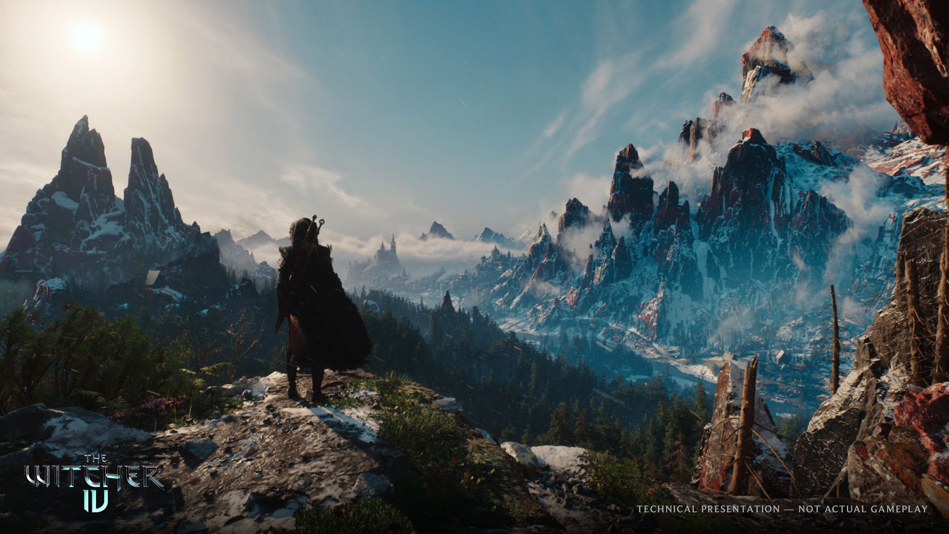 سیری در حال تماشا دره در بازی The Witcher 4 