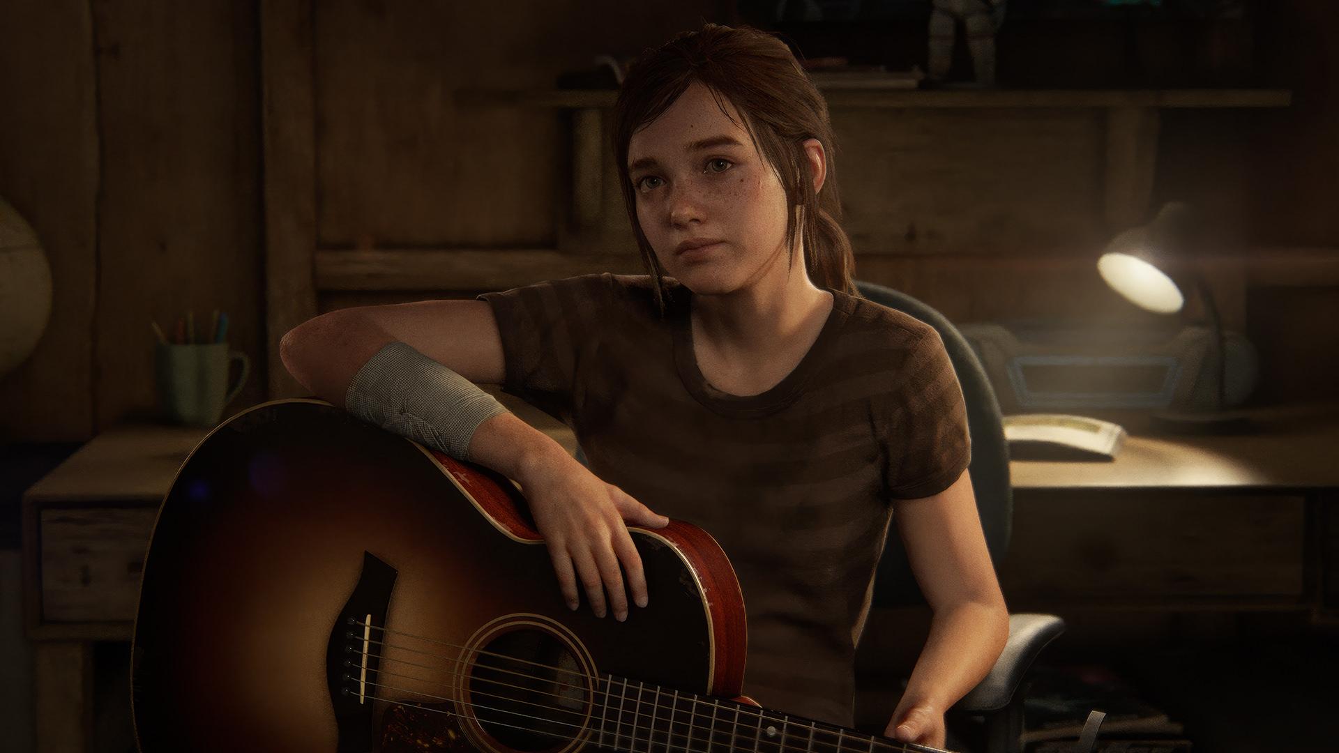 الی با گیتار در بازی The Last of Us Part 2 Remastered