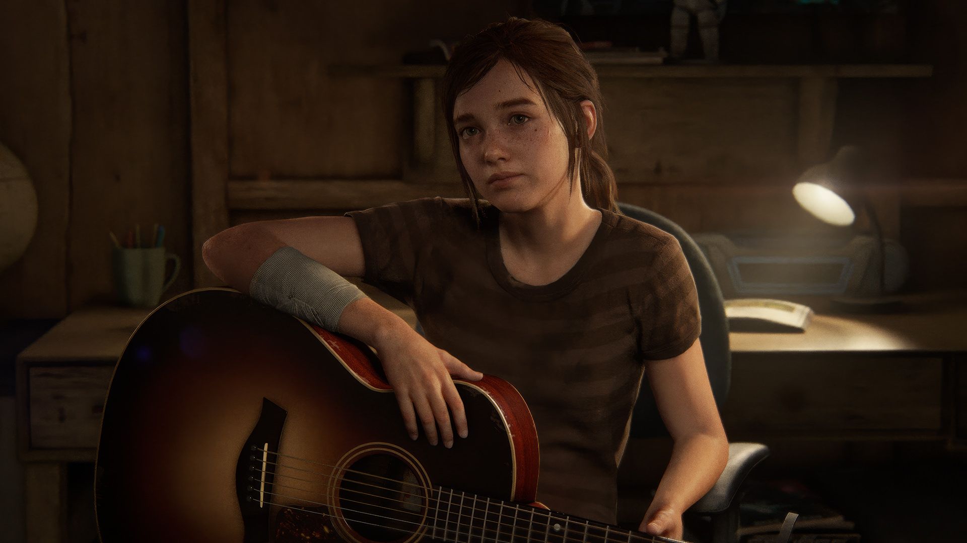 الی با گیتار در بازی The Last of Us Part 2 Remastered