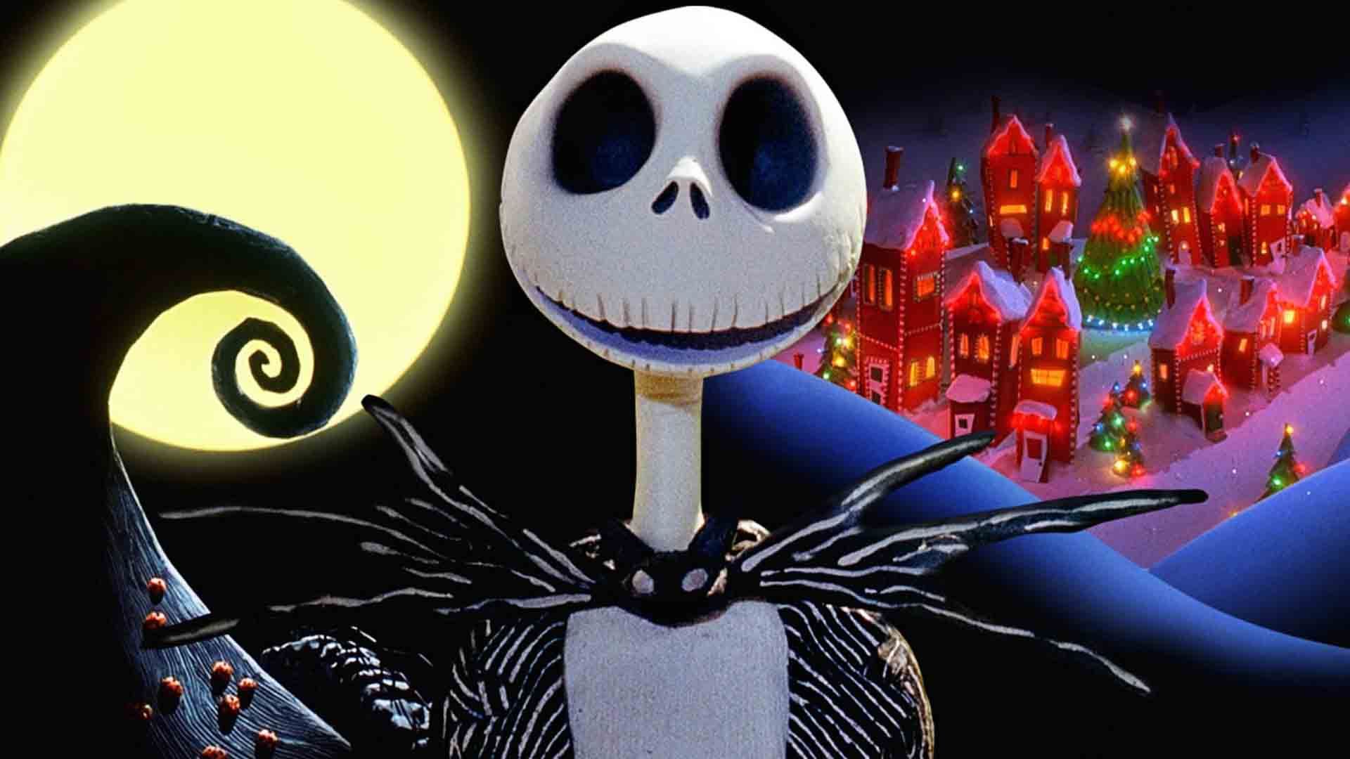 کاراکتر اصلی و اسکلتی انیمیشن The Nightmare Before Christmas