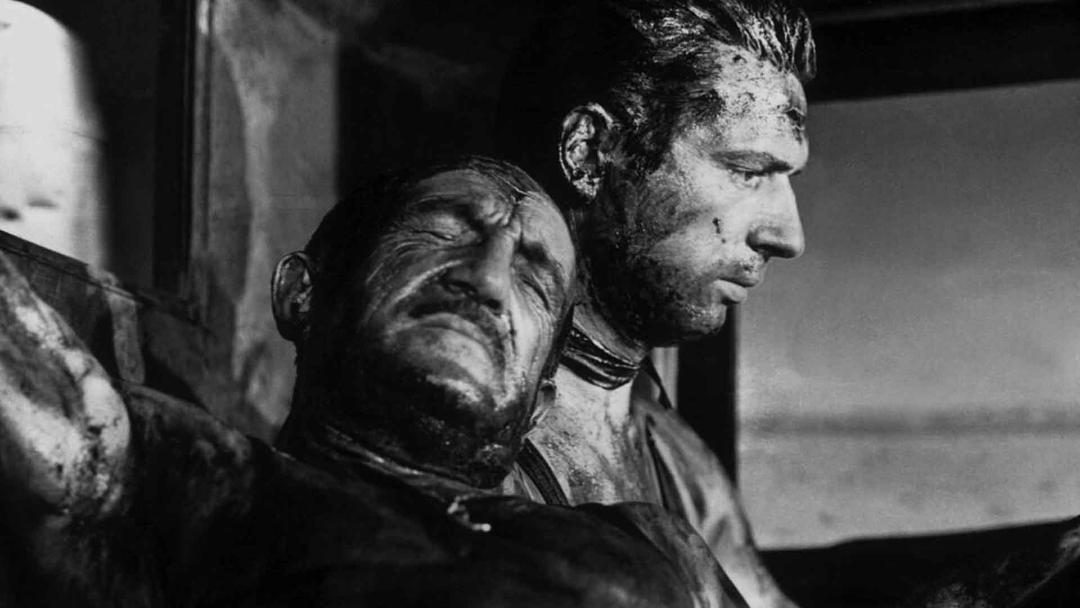 دو بازیگر اصلی فیلم The Wages of Fear به کارگردانی آنری-ژرژ کلوزو