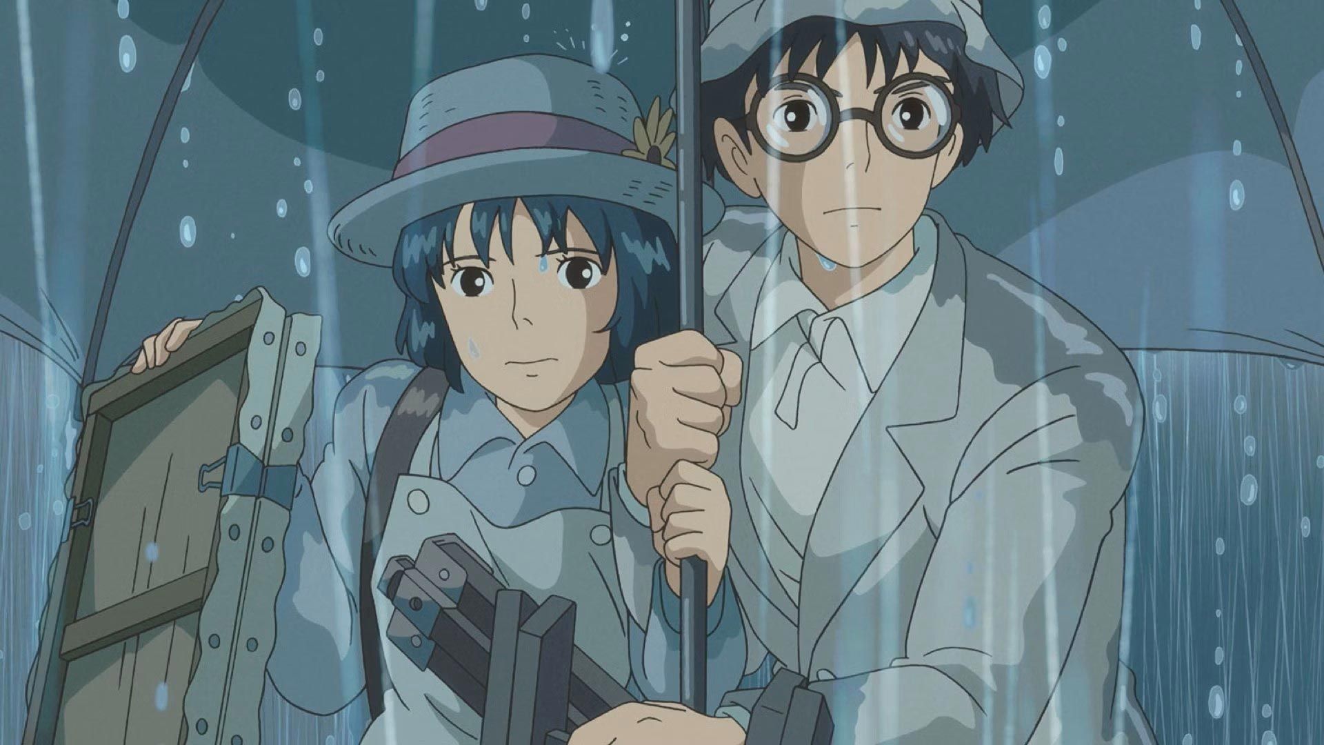 The_Wind_Rises_a_man_and_woman_under_the_rain