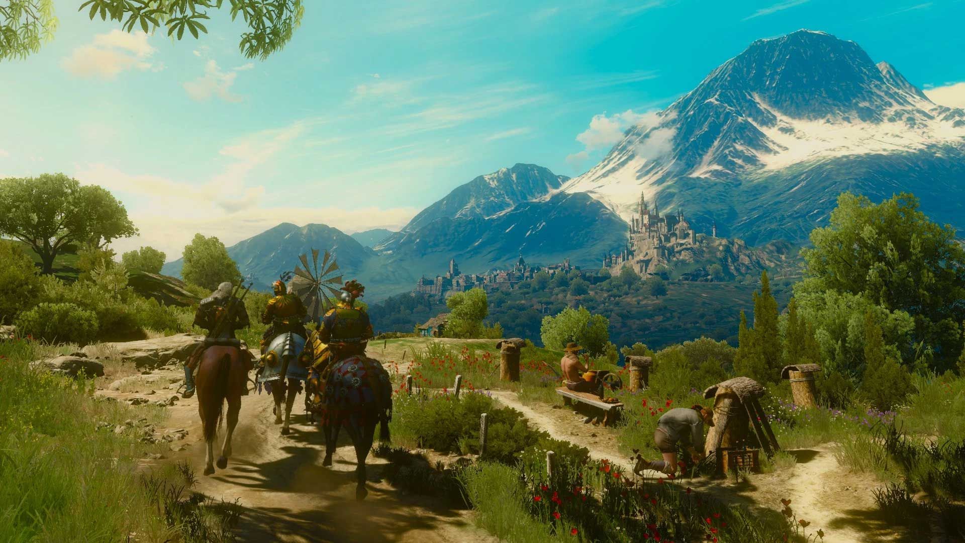 گرالت سوار اسب در بازی The Witcher 3 Wild Hunt (ویچر ۳)