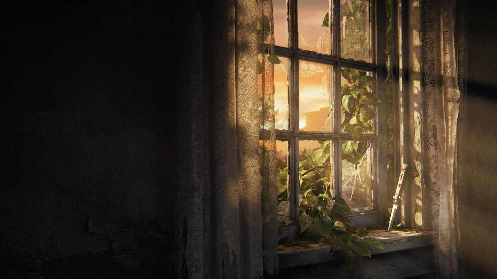 پنجره در منوی اصلی بازی the last of us 