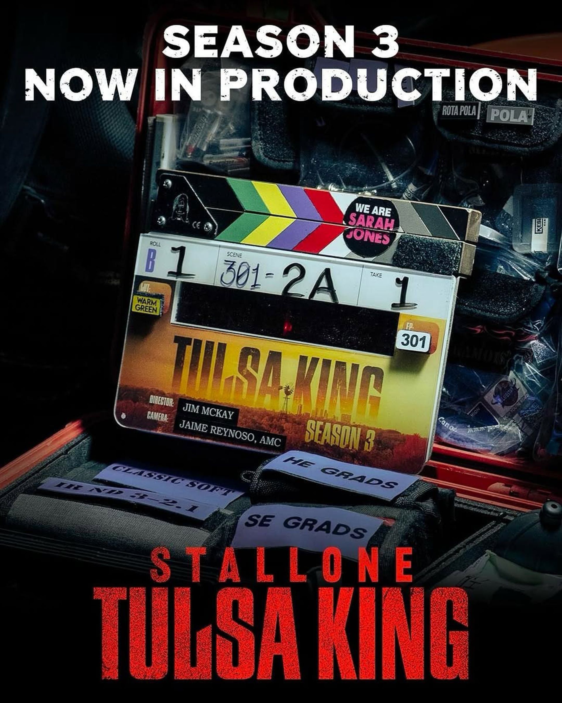 کلاکت فیلم‌برداری فصل سوم Tulsa King 