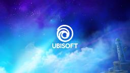 لوگوی یوبیسافت (Ubisoft) با بک‌گراند آسمان