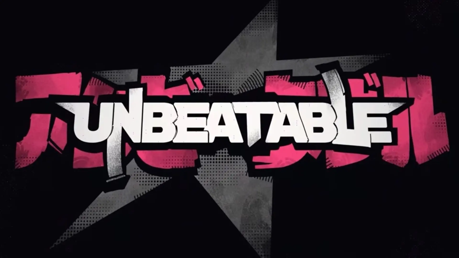 لوگوی بازی UNBEATABLE در پیش‌زمینه مشکی