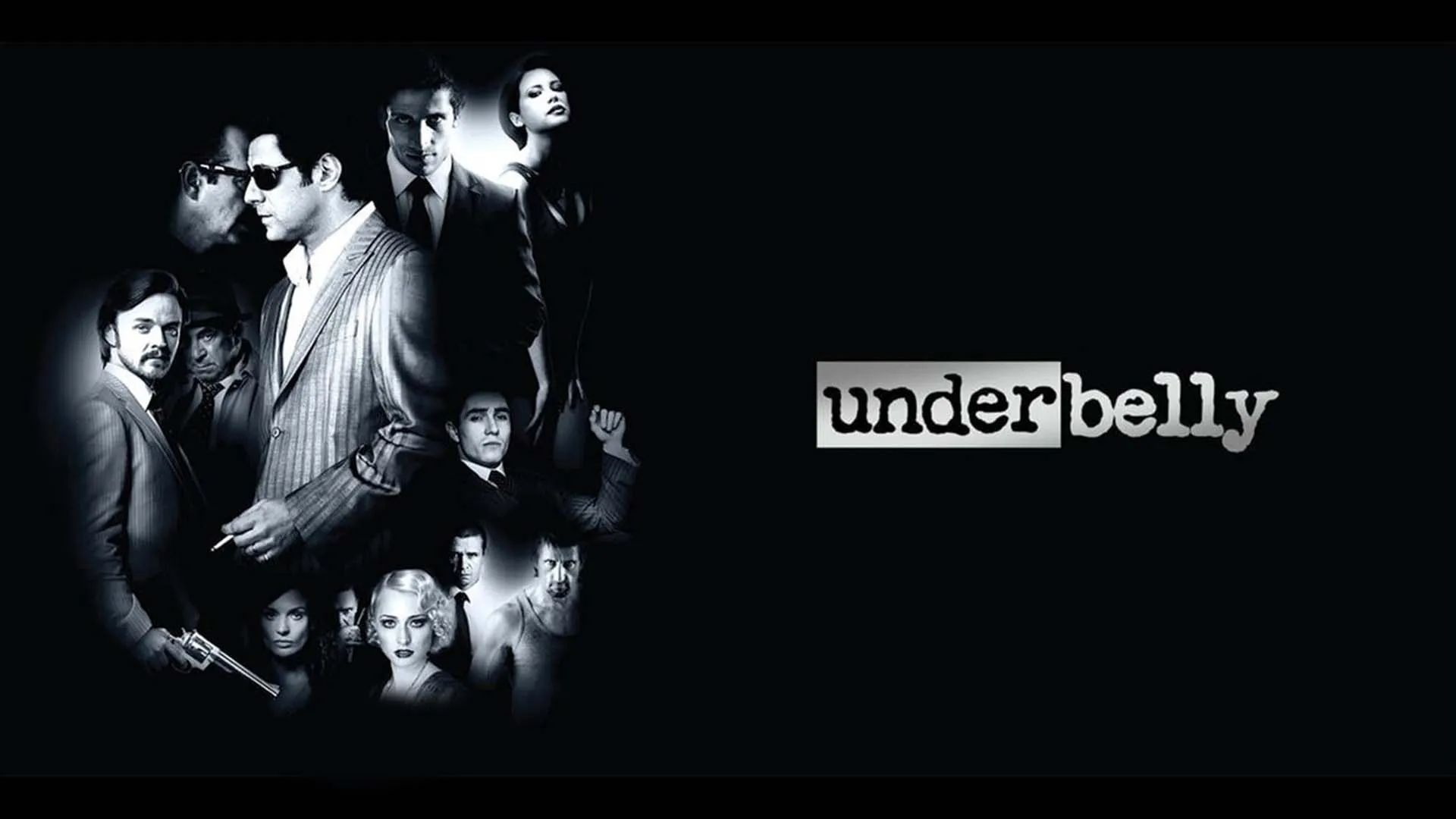 شخصیت‌های اصلی سریال Underbelly در کنار هم