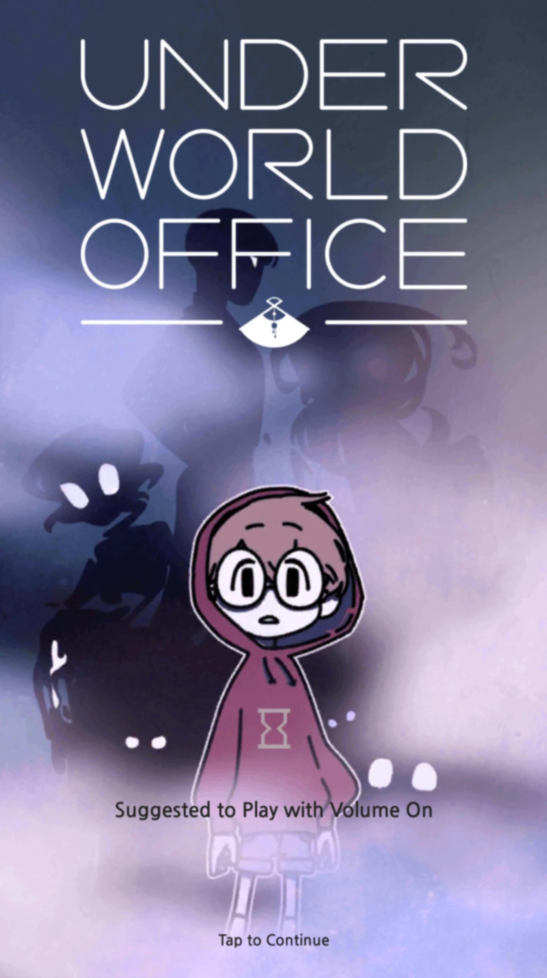 منوی اولیه بازی موبایل Underworld Office
