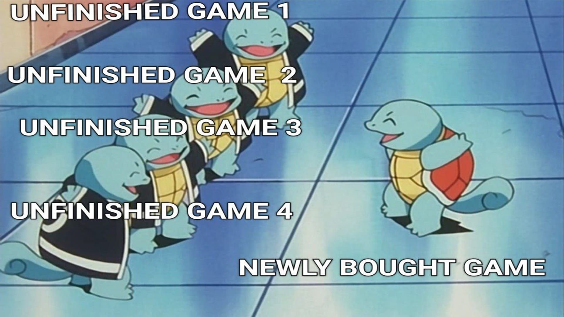 میم پوکمون درباره خرید بازی‌های جدید و بازی‌های تجربه‌نشده