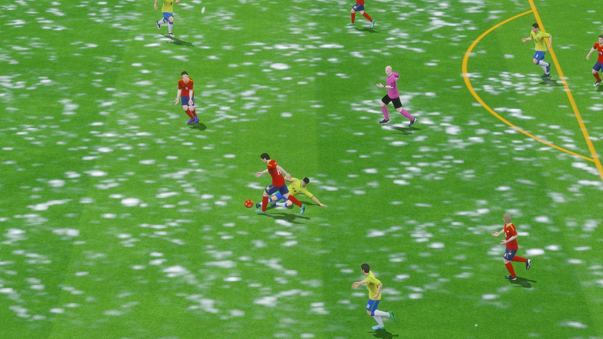 آب‌وهوای برفی در بازی موبایل Football League 2026