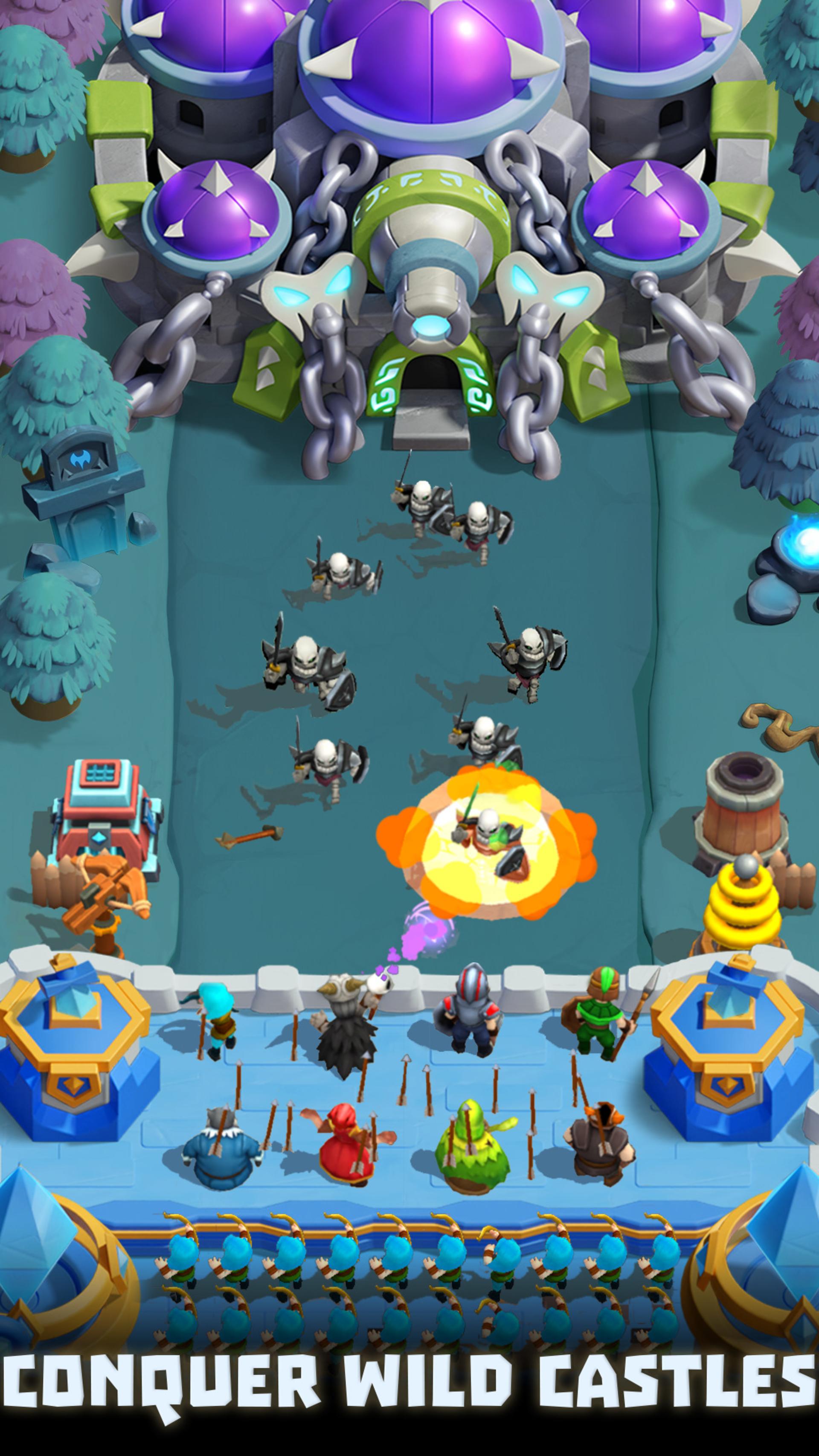 گیم‌پلی بازی موبایل Wild Castle: Tower Defense TD