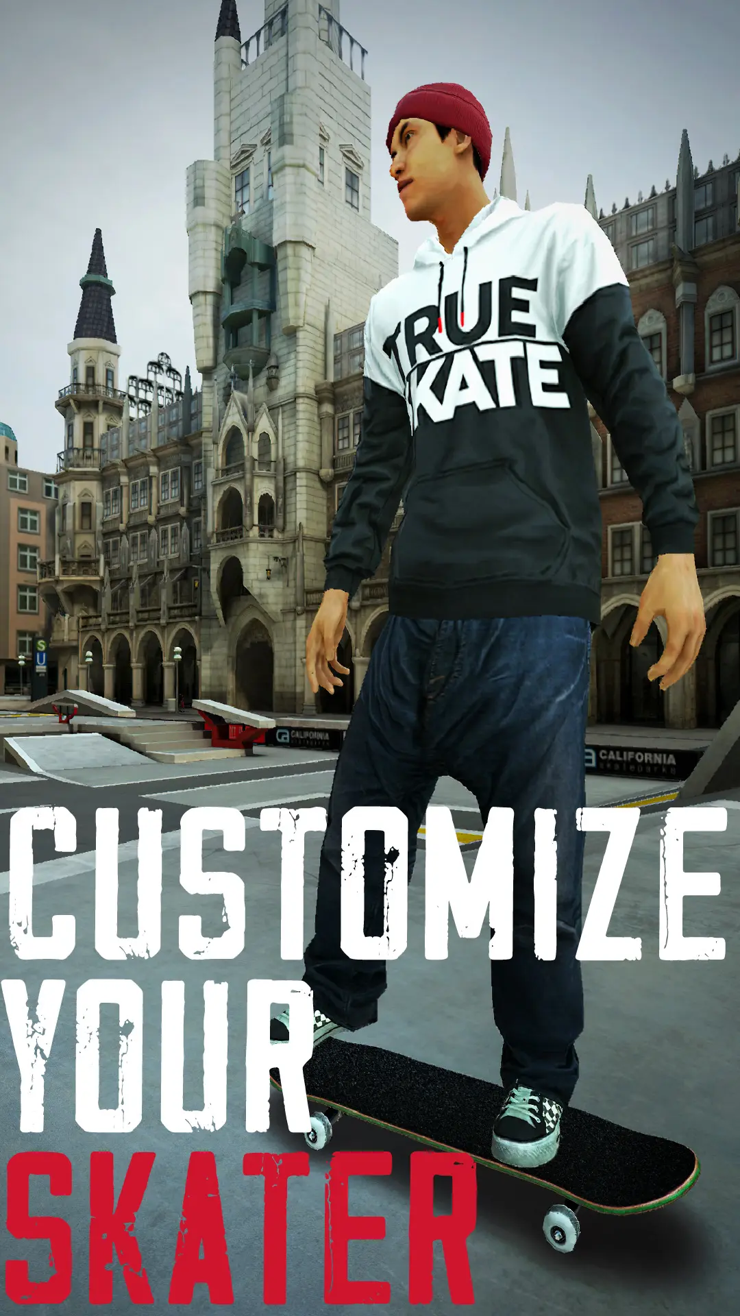 شخصی‌سازی کاراکترها در بازی موبایل True Skate