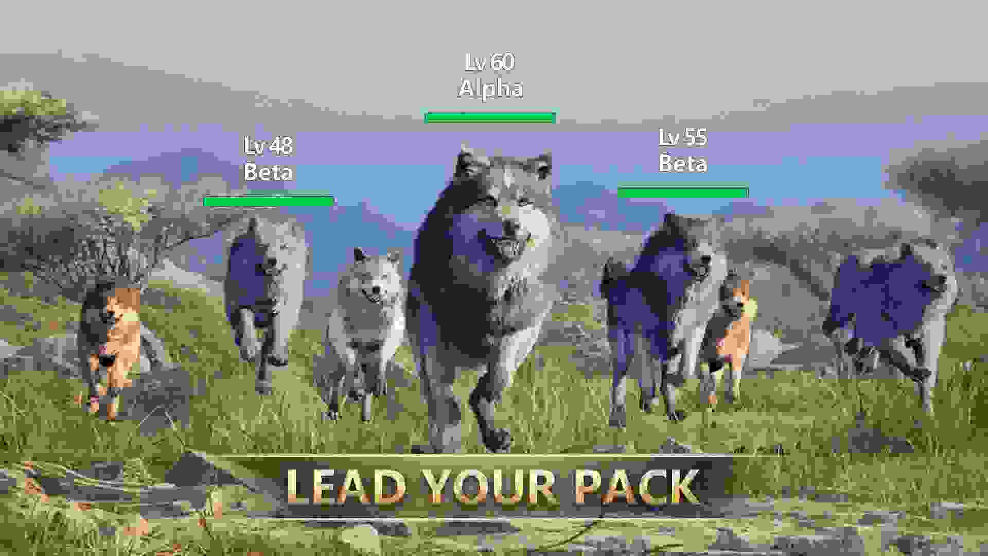 رهبری گله‌ی گرگ‌ها در بازی موبایل Wolf Game: Wild Animal Wars