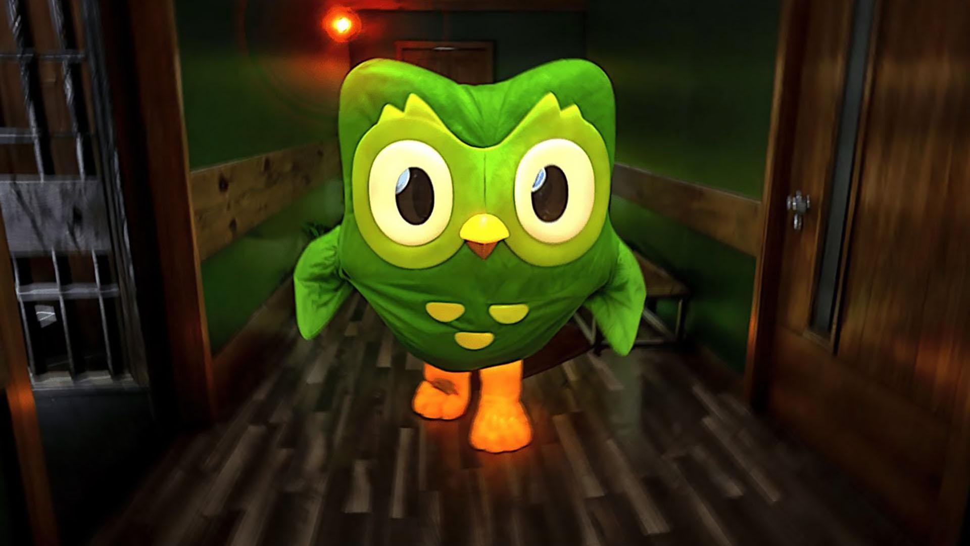 جغد دولینگو در بازی Unolingo