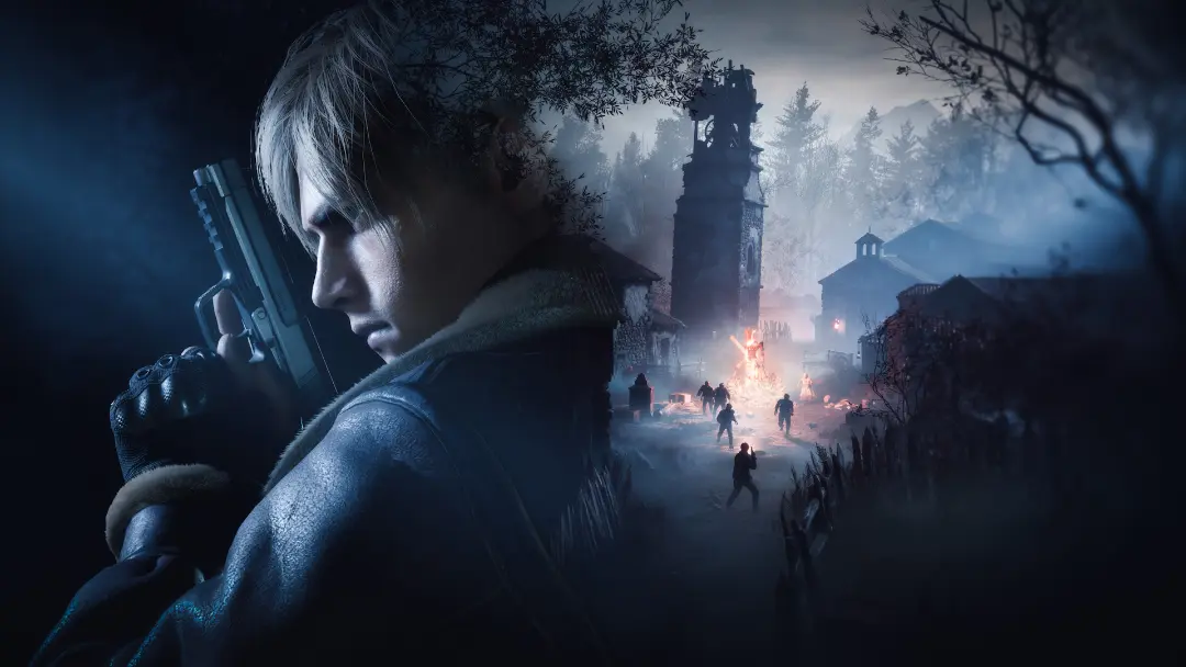لیان اسکات کندی (Leon Scott Kennedy) در مرحله روستا از بازی Resident Evil 4