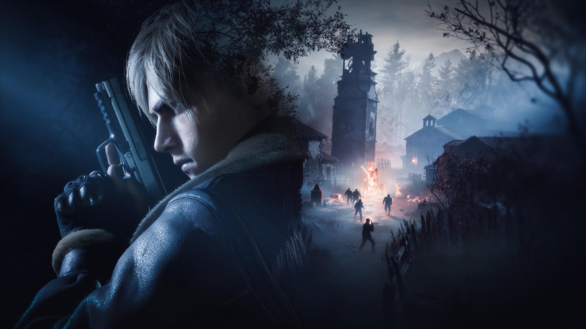 لیان اسکات کندی (Leon Scott Kennedy) در مرحله روستا از بازی Resident Evil 4