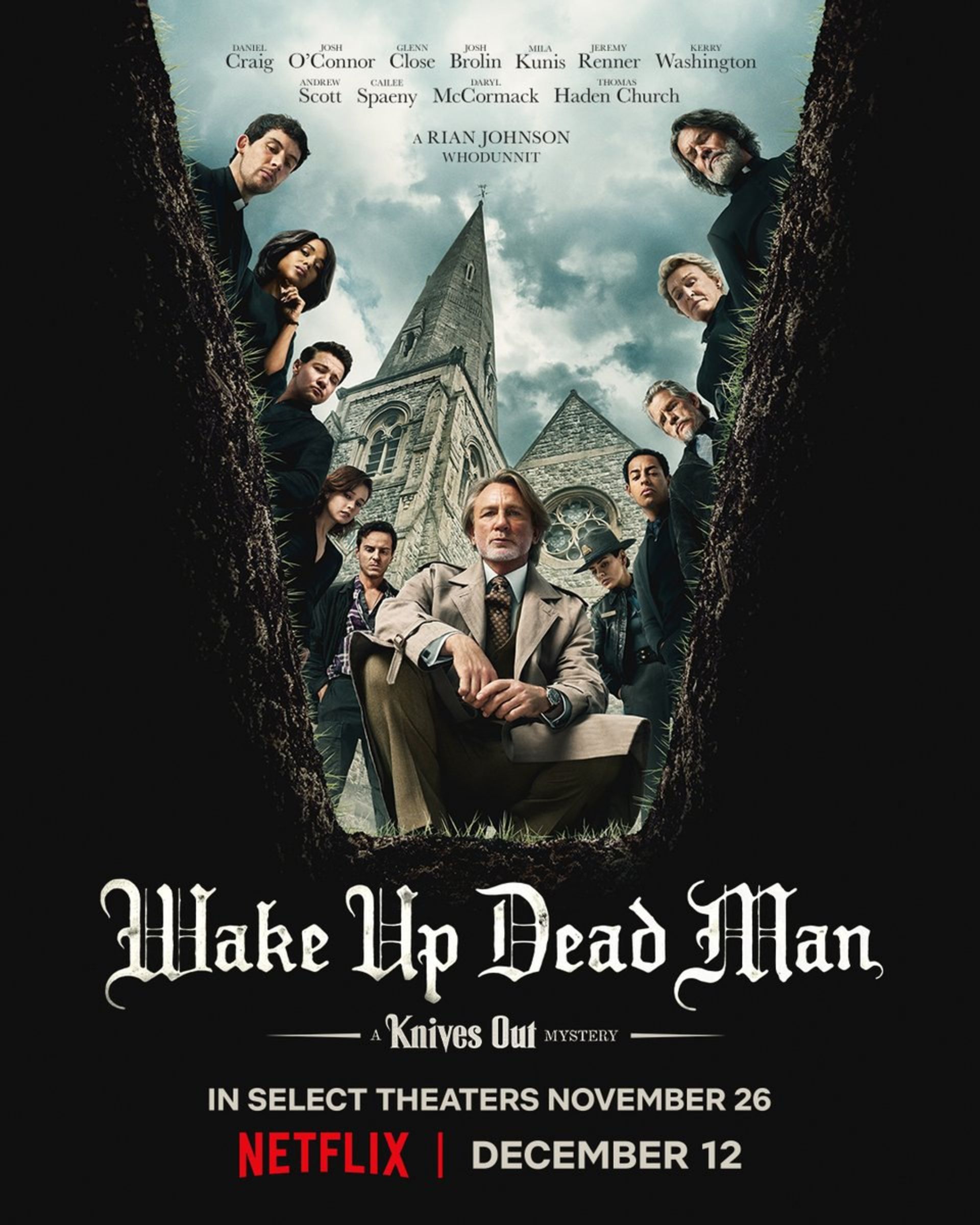 پوستر جدید فیلم Wake Up Dead Man: A Knives Out Mystery