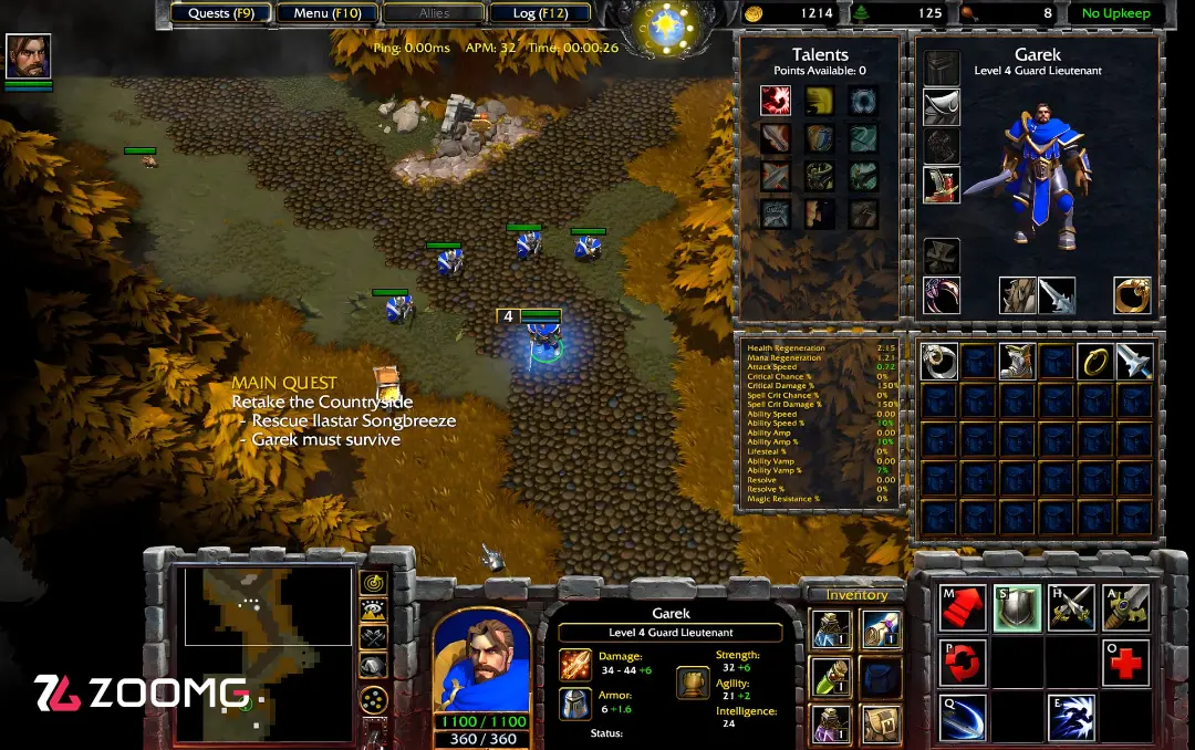 سیستم جدید اینونتوری در  Warcraft 3 Forsaken Kingdom